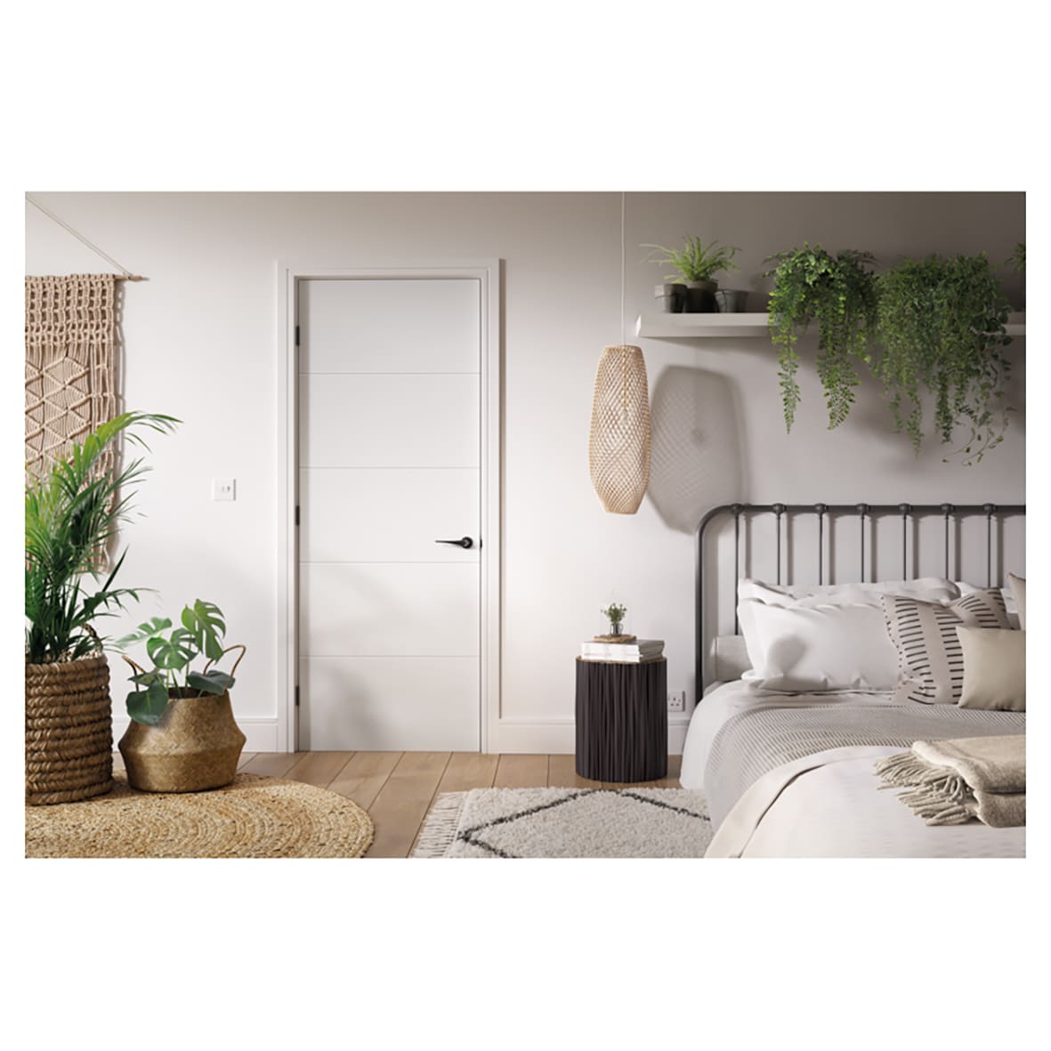 Brighton Sash Window Fastener - Pattern 1 - 55 x 15mm - Satin Nickel - view 2