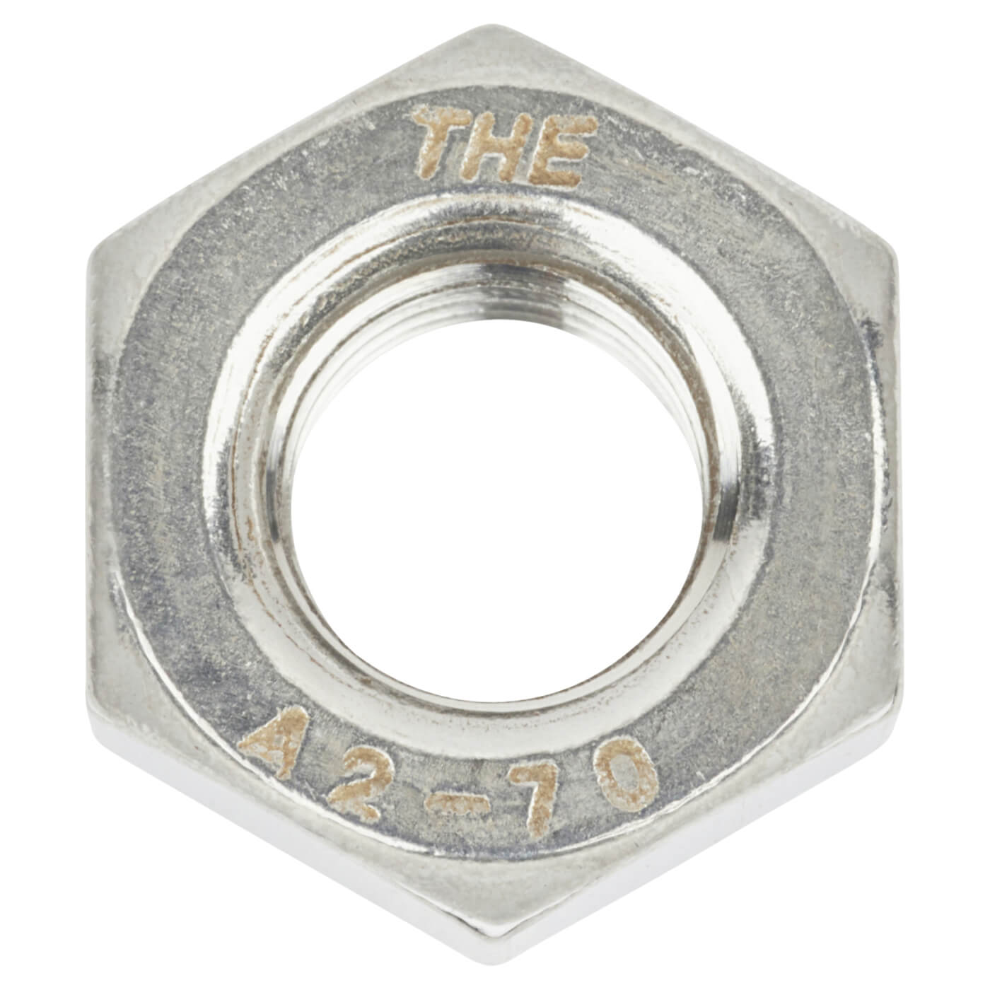Hex Full Nut - M10 - A2 Stainless Steel - Pack of 10 - view 3