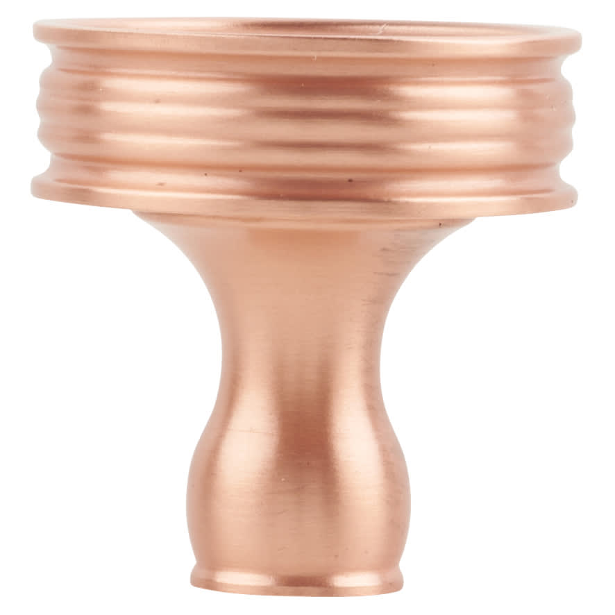 Marcus Venetian Round Cabinet Knob - 32mm Diameter - Satin Rose Gold - view 2