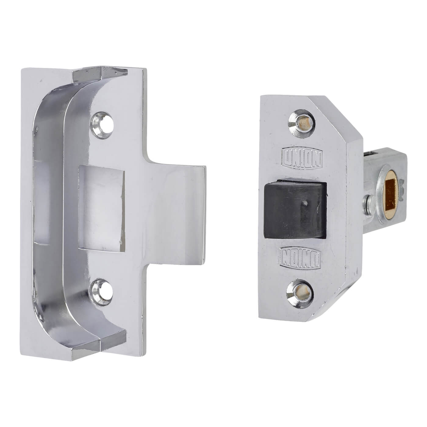 2650 Rebated Tubular Latch - 64mm Case - 44mm Backset - Silver - view 2