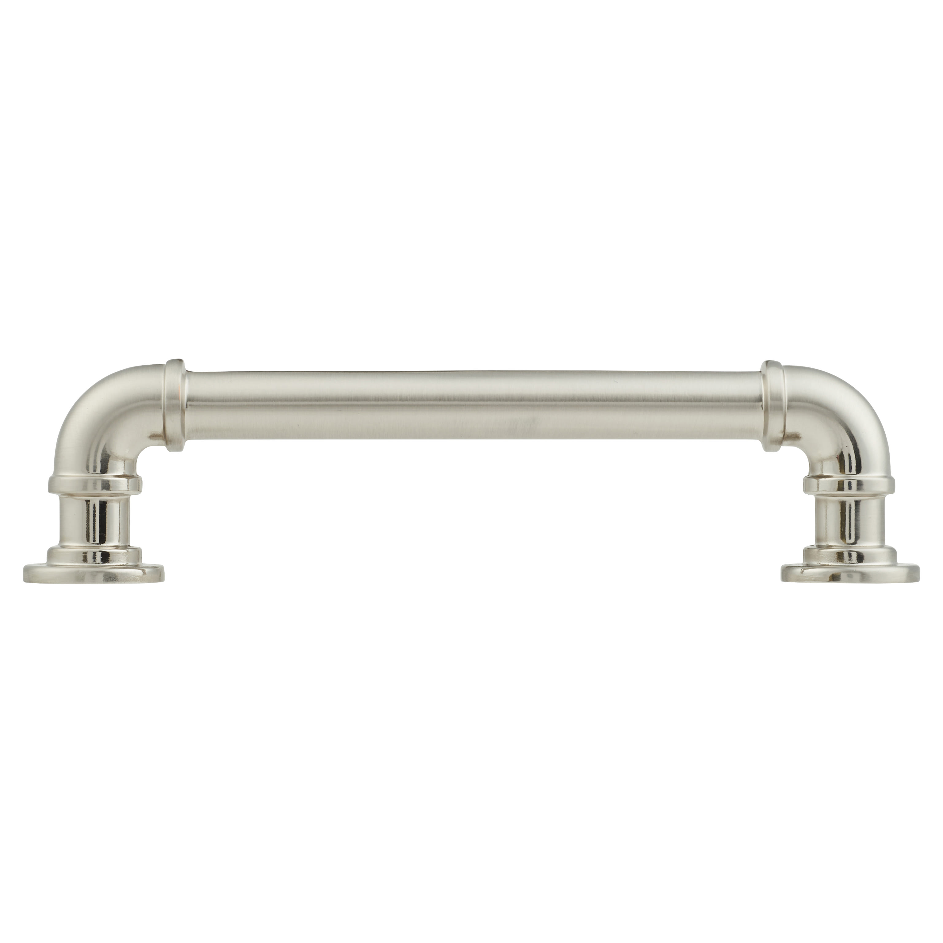6mm Pipe Style D-Bar Cabinet Pull Handle - 128mm Centres - Satin Nickel - view 2