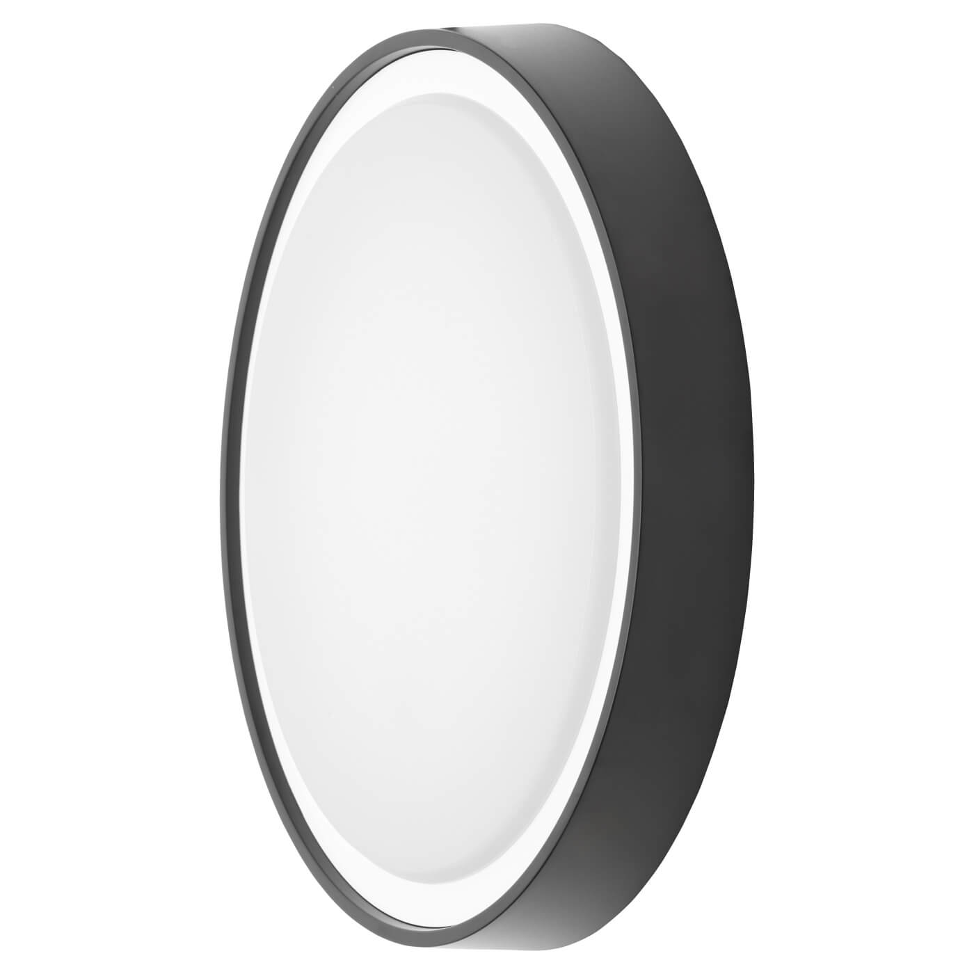 Forum Coast Ripon LED Round Outdoor Bulkhead Light - 310mm - IP65 - 4000K Cool White - Black - view 2
