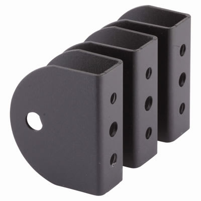 Premier Wall/Panel Bracket - 17-21mm Panels - Black Fine Textured - Pack of 3 - view 2