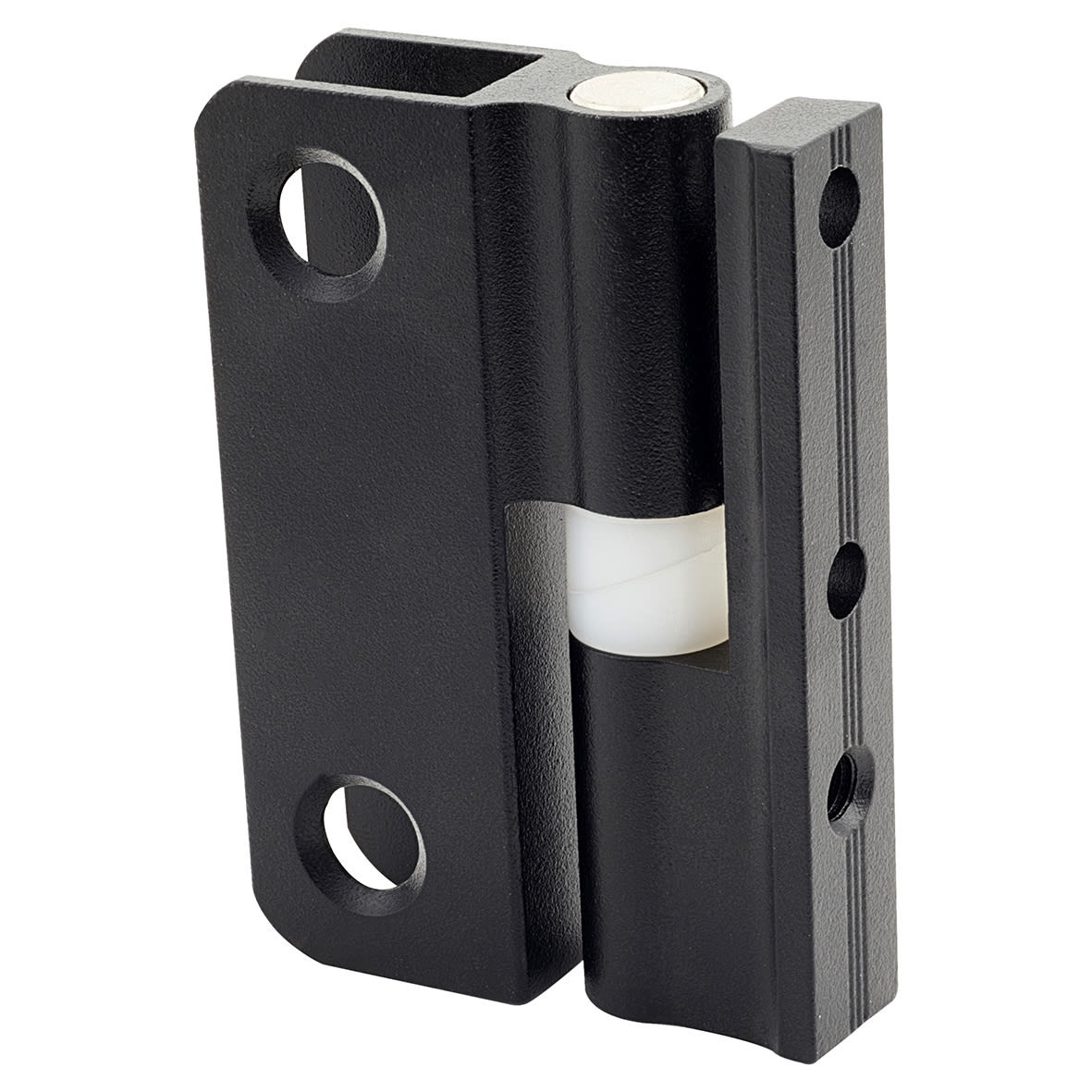Premier Self Closing Toilet Cubicle Hinge - 17-19mm Panels - Black Textured - view 2