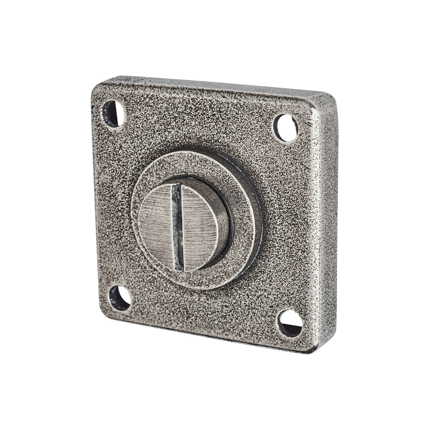 Jesmond Bathroom Door Turn & Release Set - 50mm Diameter - Pewter - view 4