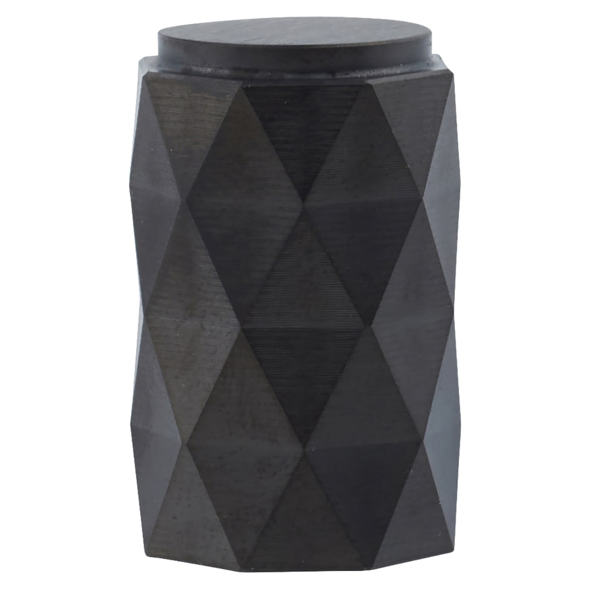 Diamond Cut Cylinder Cabinet Knob - 20mm Diameter - PVD Dark Bronze - view 2