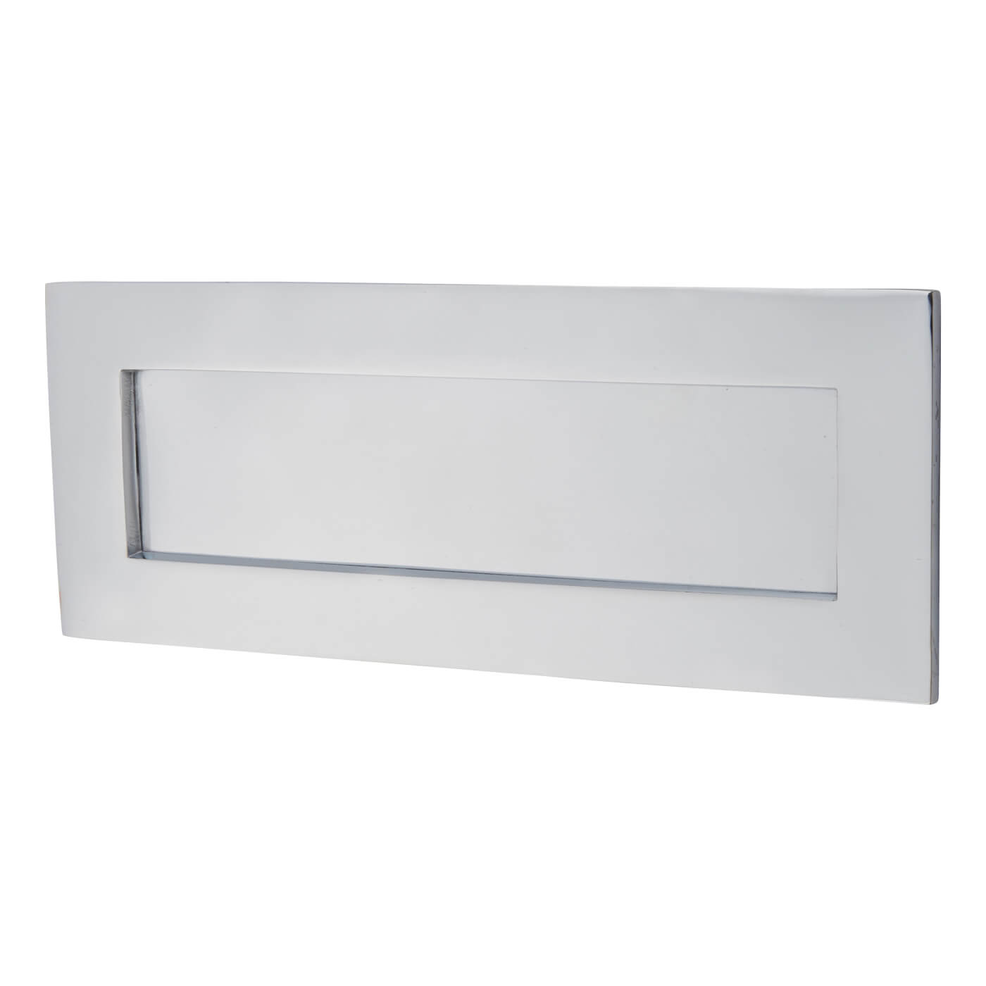 Letter Plate - 254 x 102mm - Polished Chrome - view 2