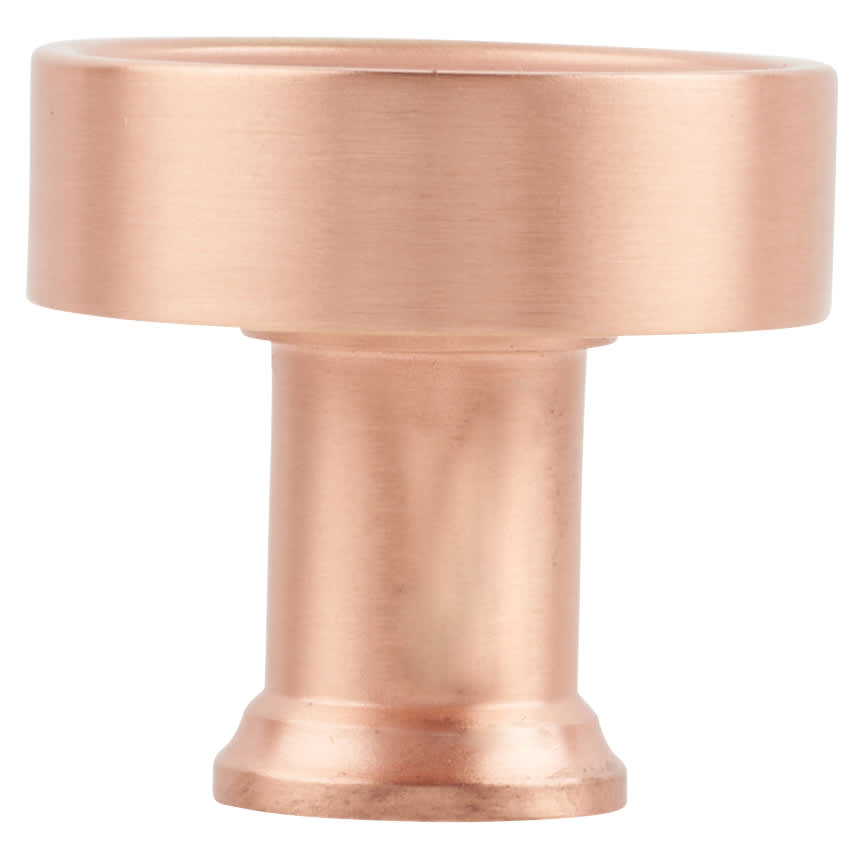 Marcus Florence Round Cabinet Knob - 32mm Diameter - Satin Rose Gold - view 2