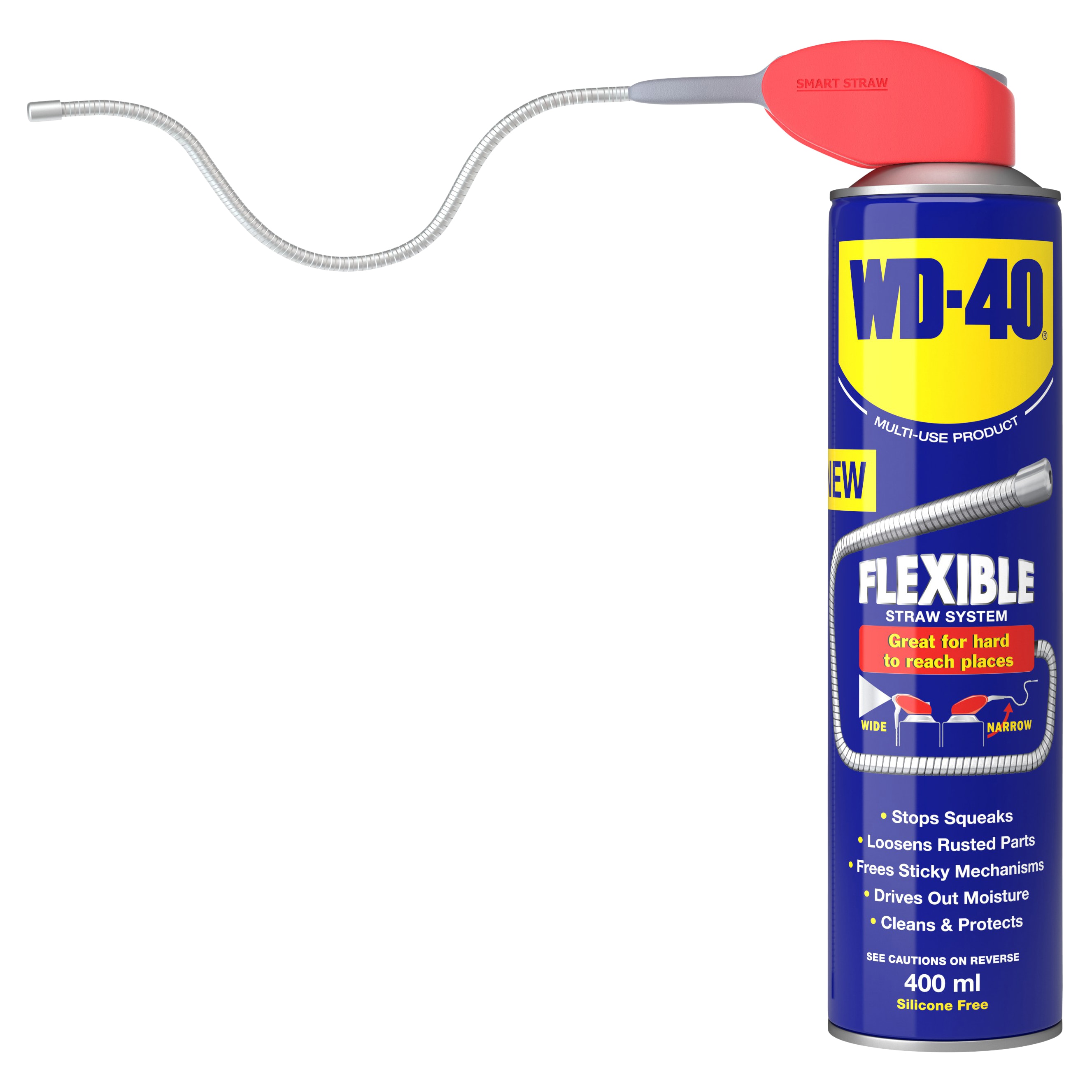 WD-40 EZ-Reach Flexible Straw Multi Use Can - 400ml - view 3