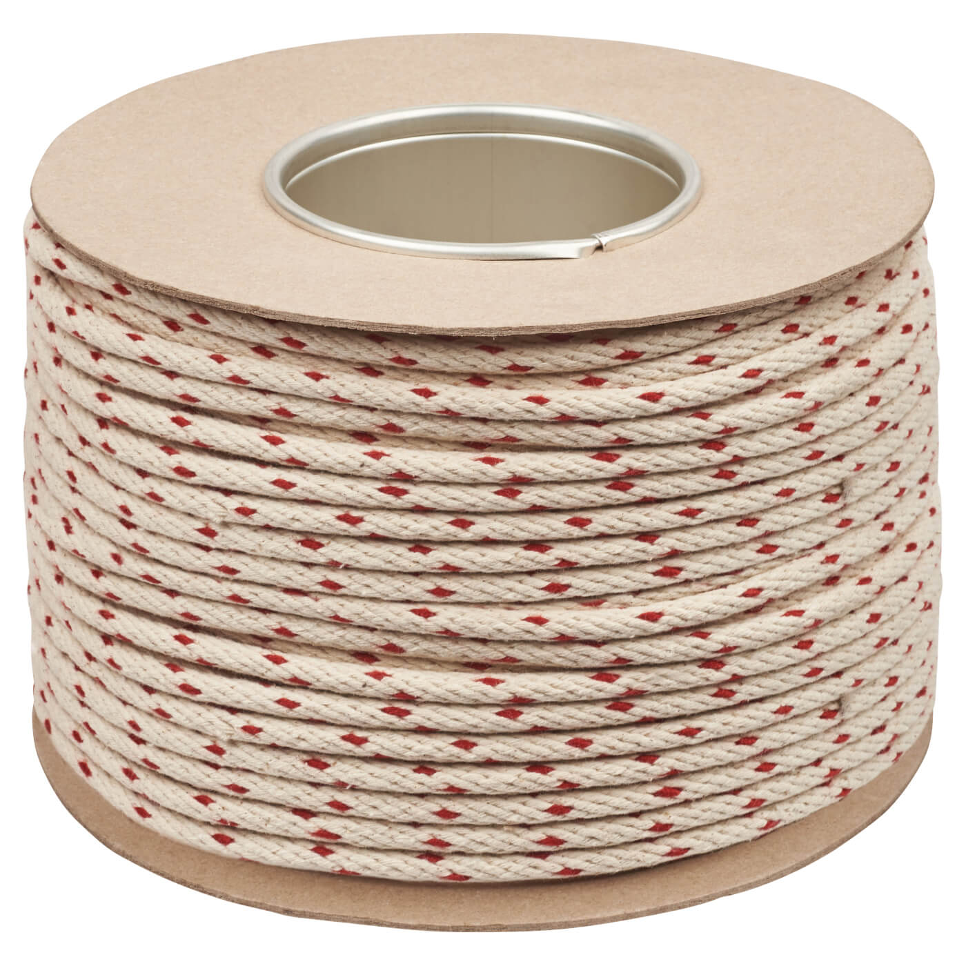 No.8 Red Spot Superbraid Cotton Sash Window Cord - 6.5mm Diameter - 100m Coil - view 2