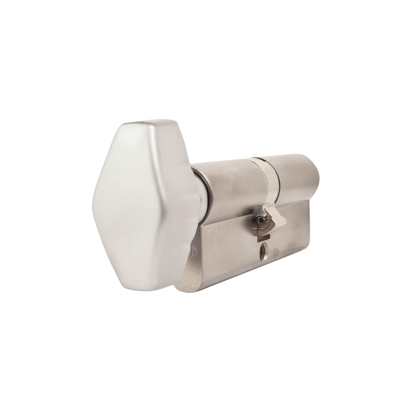 J2X28 Pattern 5 Pin 74mm Euro Thumbturn Cylinder - 37mm Turn + 37mm - Satin Chrome - view 3