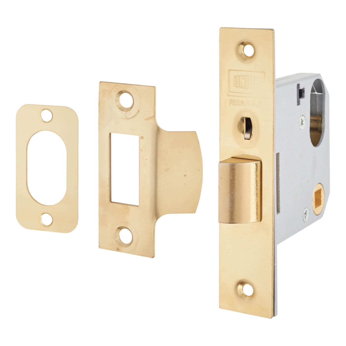 2332 Mortice Nightlatch - 77mm Case - 60mm Backset - Polished Brass - view 2