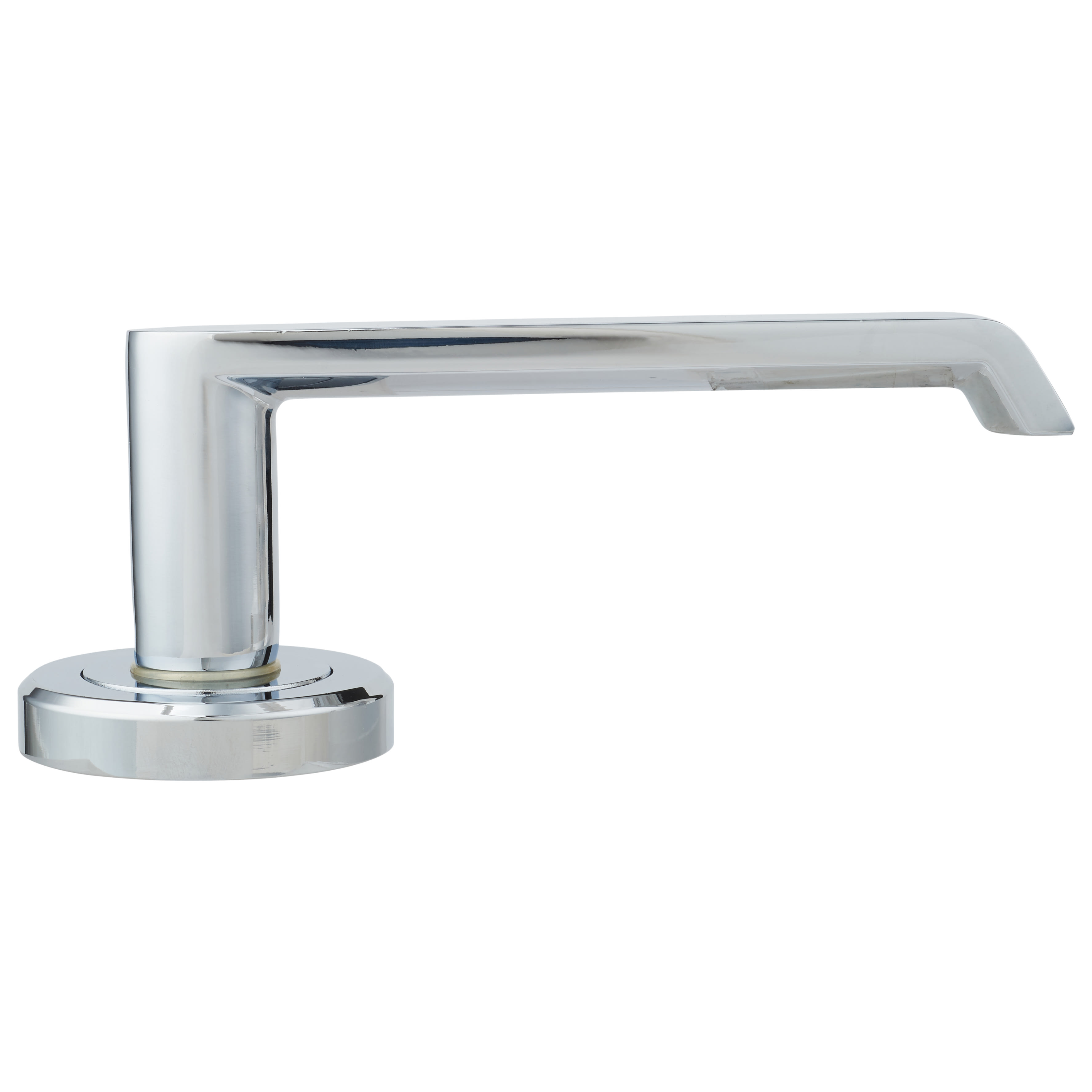 Brass Polished Chrome Latch Door Handles on Rose Pack - Concept Range - view 5