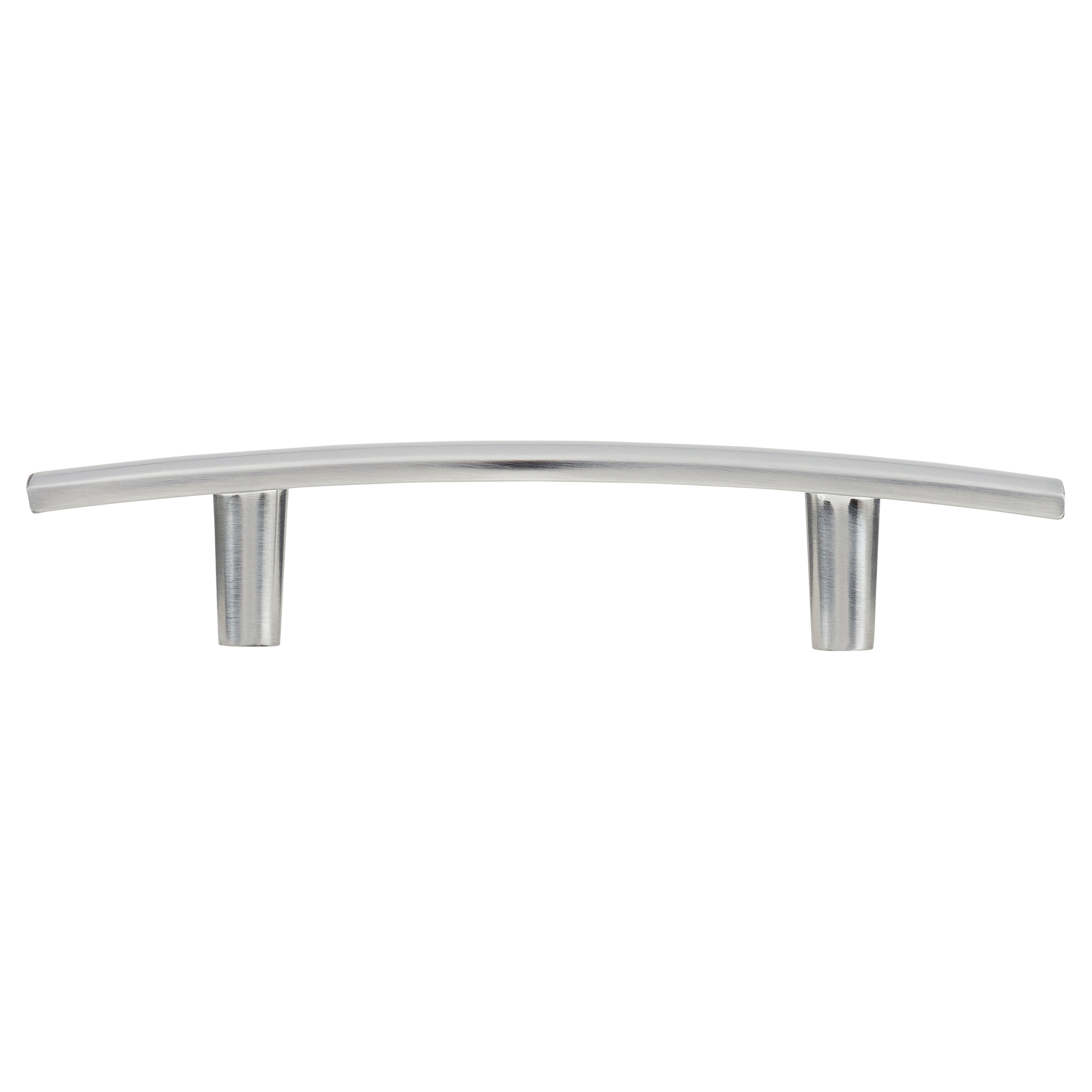 14mm Curved T-Bar Cabinet Pull Handle - 76mm Centres - Satin Chrome - view 3