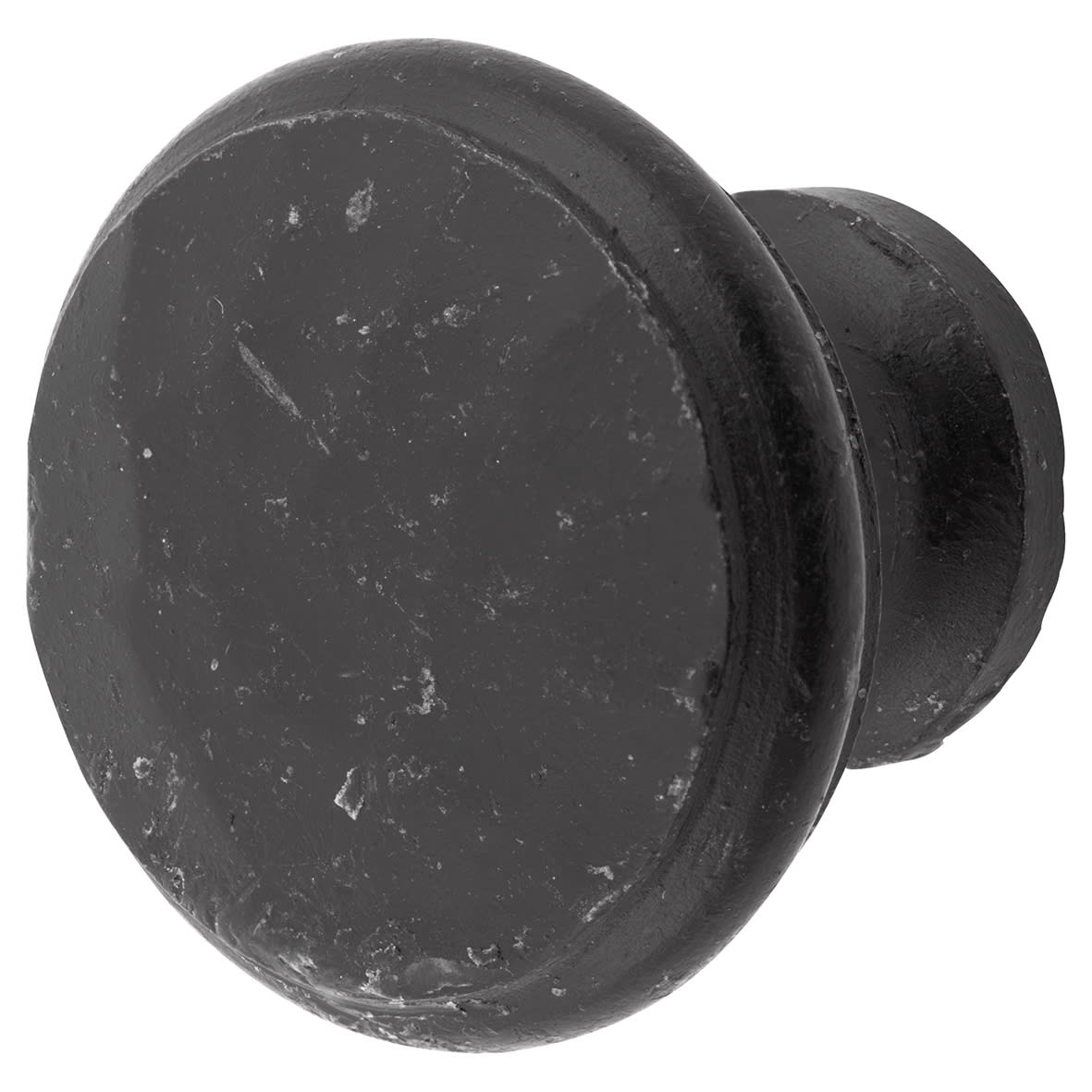Round Cabinet Knob - 32mm Diameter - Black Iron - view 2