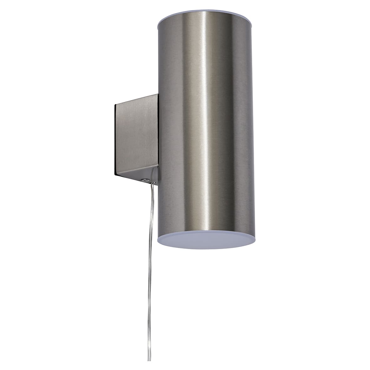 Forum Zink Eldon 2W LED Solar Outdoor Up & Down Wall Light - IP44 - 3000K - Stainless Steel - view 2