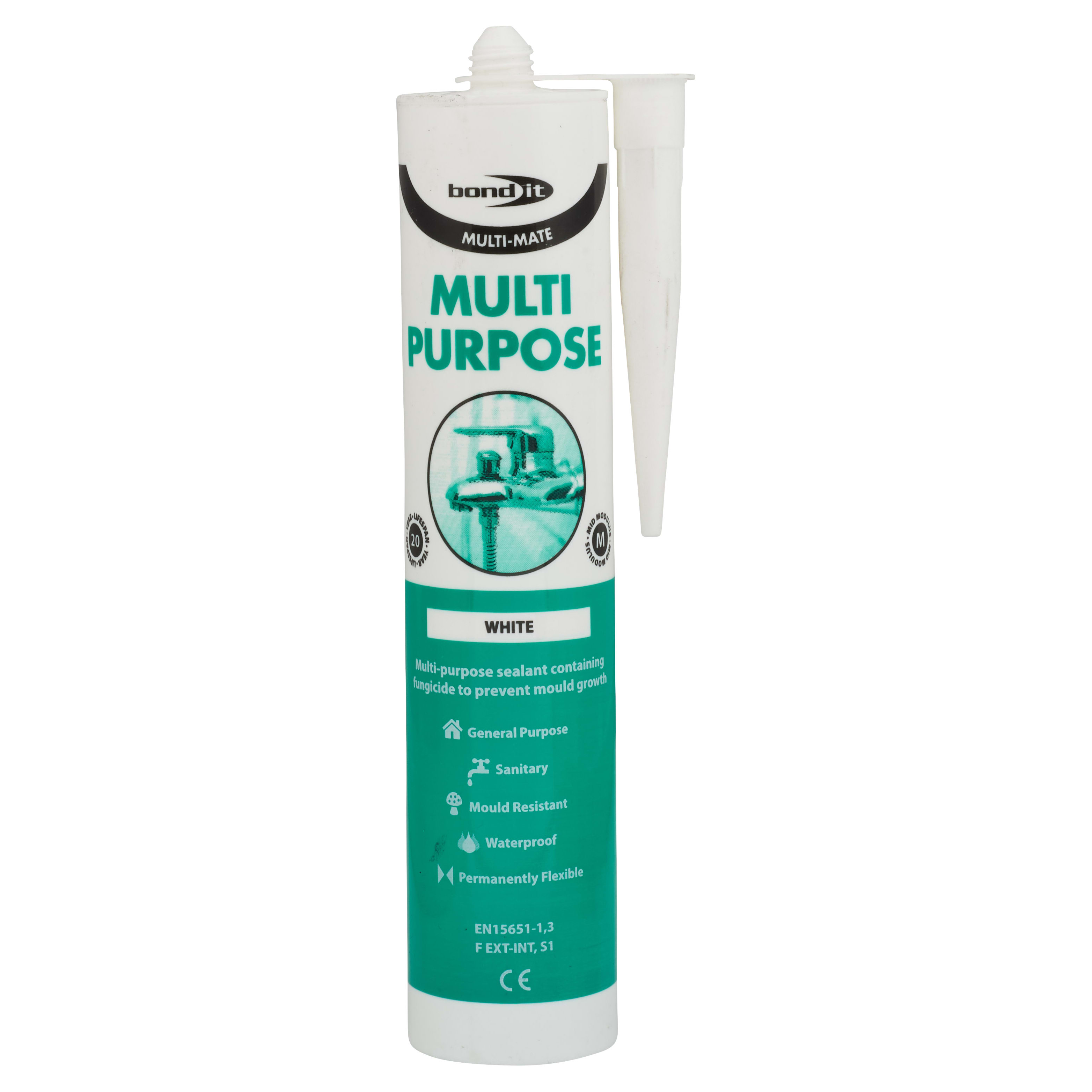Bond It Multi-Mate Multi-Purpose Silicone - 310ml - White - view 2
