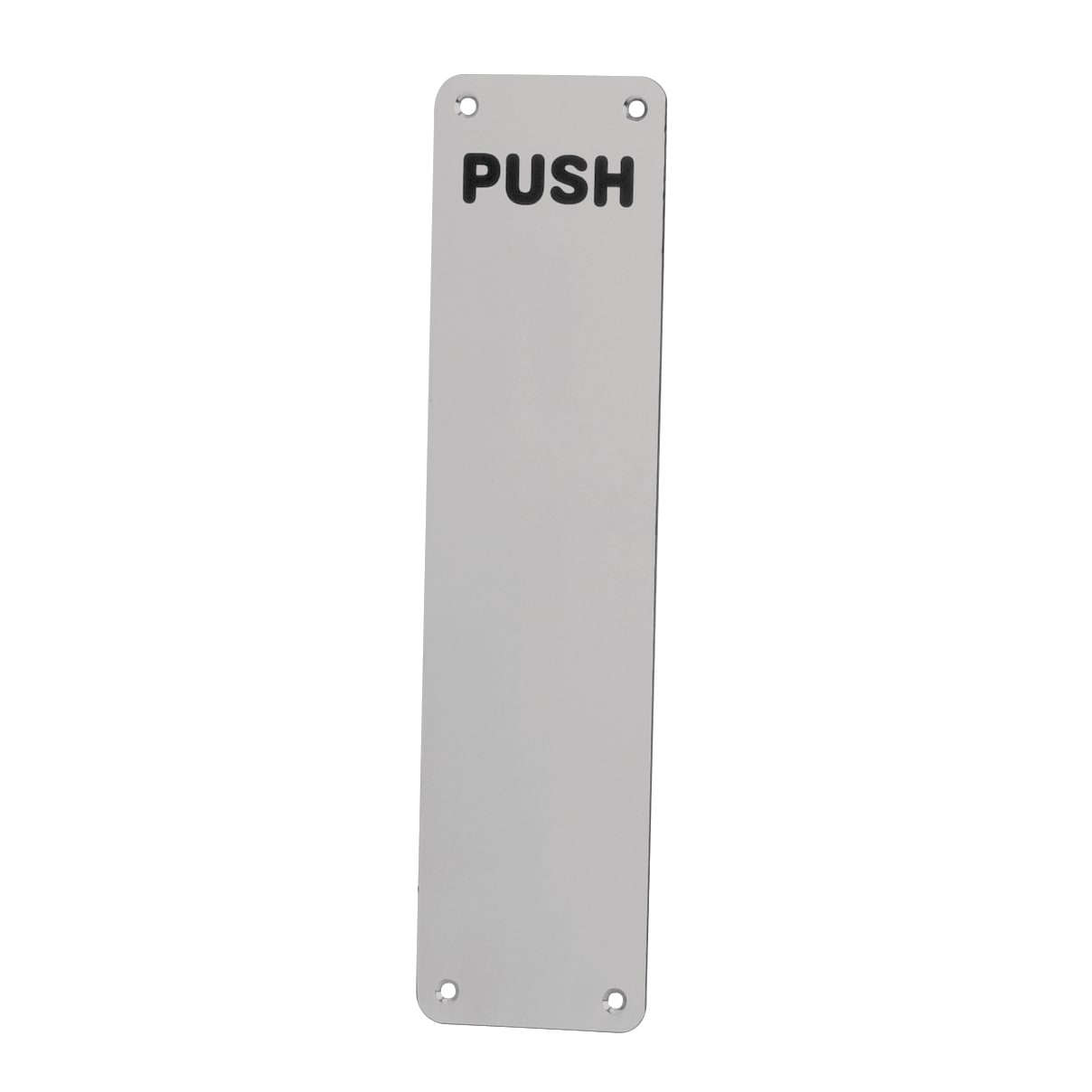Stainless Steel Finger Plate - Push - 350 x 75 x 1.5mm - Satin - view 2