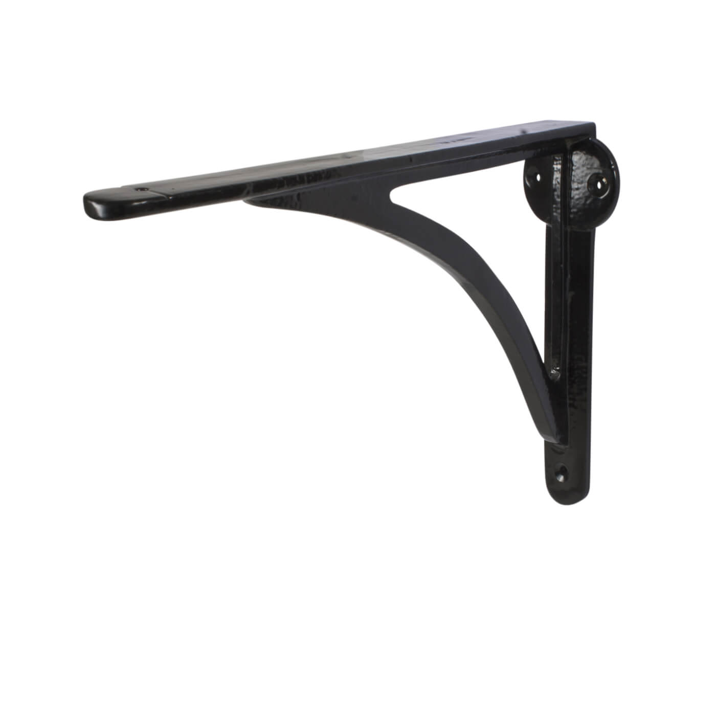 Curved Steel Shelf Bracket - 249 x 174mm - Black - view 2