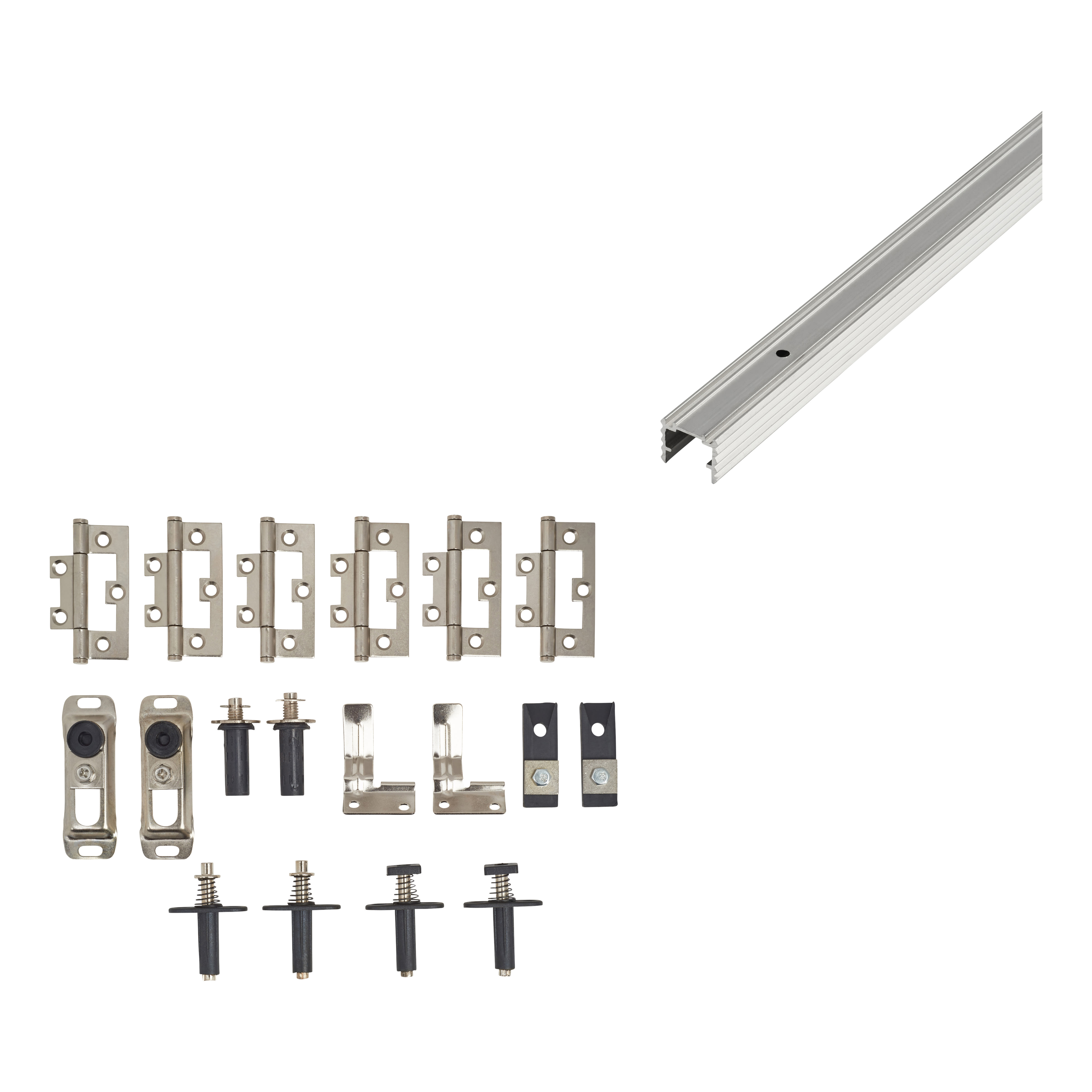 Bifold 14 Sliding Door Kit - 1600mm Track - 4 Doors 2 Ways - 14kg Max Door Weight - view 3