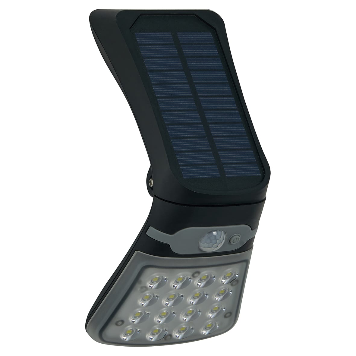 Forum Zink Blackhall 2.5W LED Solar Security Floodlight with MW & Photocell - IP44 - 6500K - Black - view 2