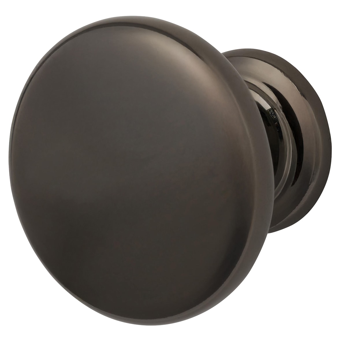 Crofts & Assinder Monmouth Round Cabinet Knob - 38mm Diameter - Black Nickel - view 2