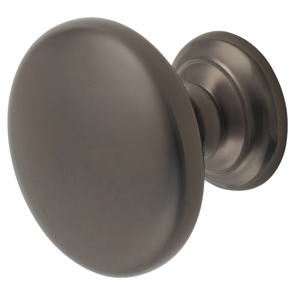 Crofts & Assinder Monmouth Round Cabinet Knob - 38mm Diameter - Black Nickel - view 4