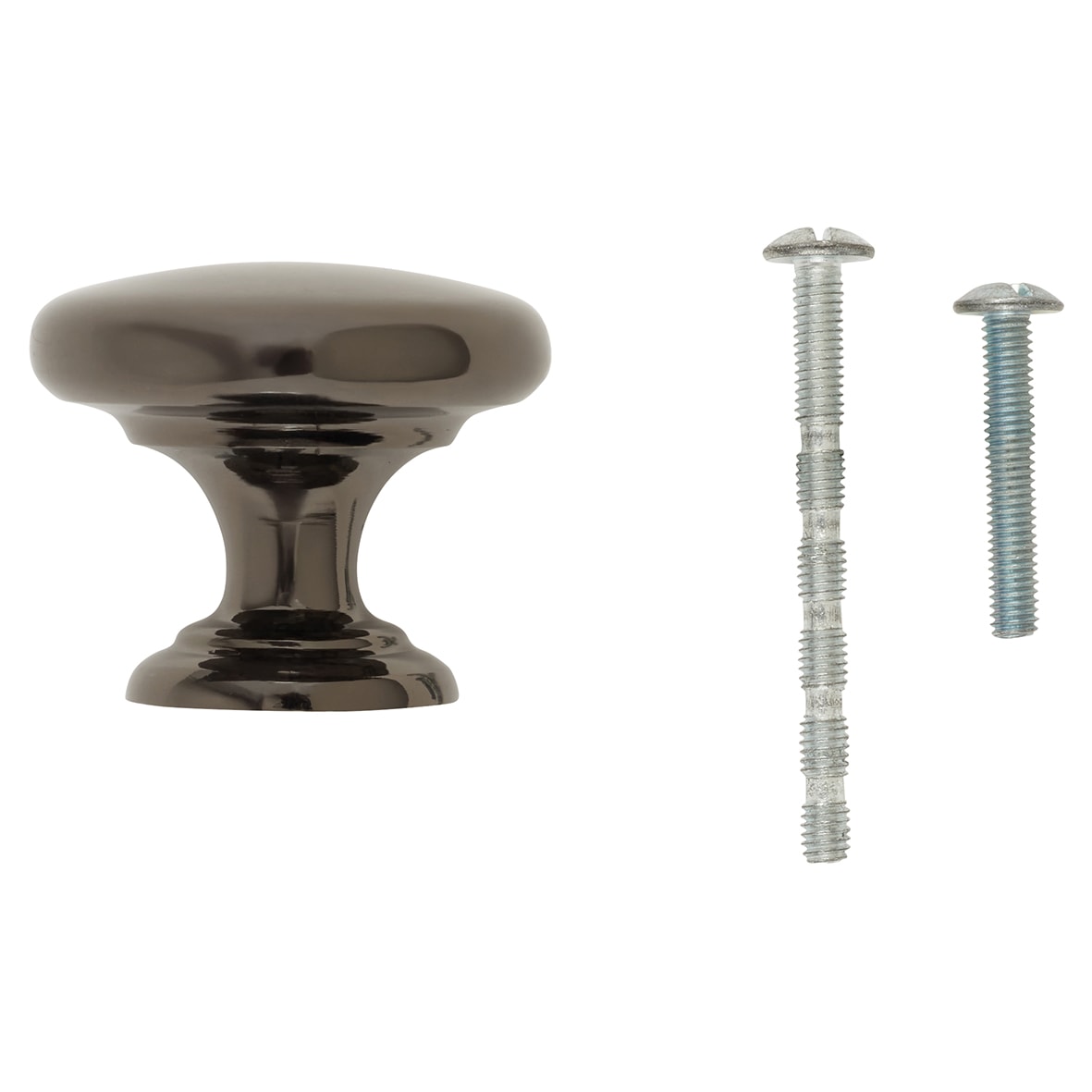Crofts & Assinder Monmouth Round Cabinet Knob - 38mm Diameter - Black Nickel - view 5