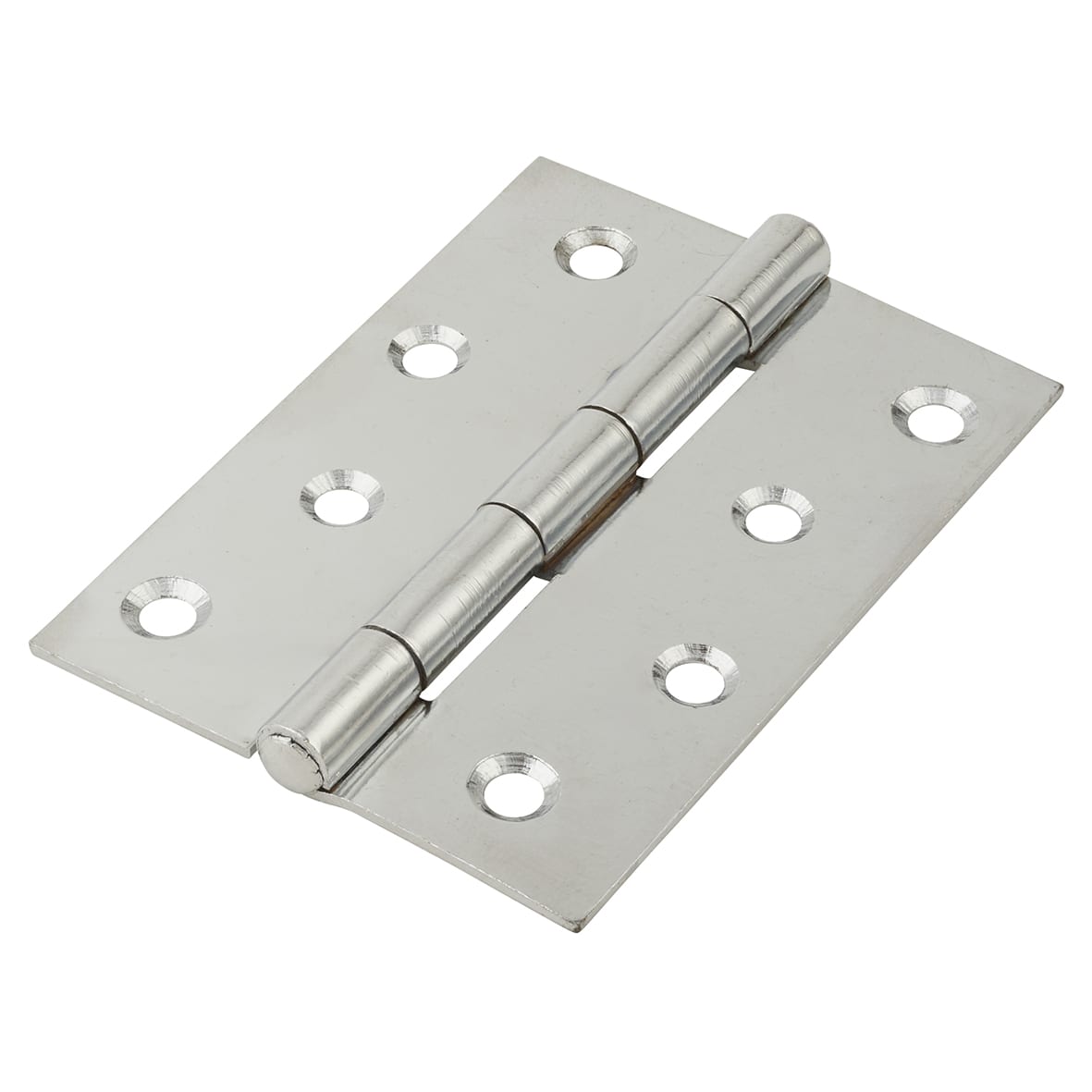 Steel Butt Door Hinge - 100 x 67mm - Chrome - Pair - view 5