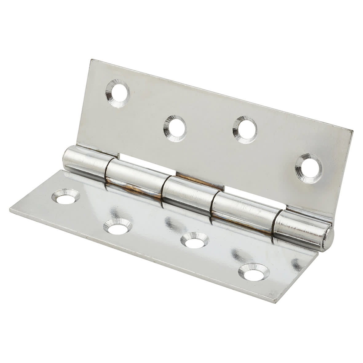 Steel Butt Door Hinge - 100 x 67mm - Chrome - Pair - view 6