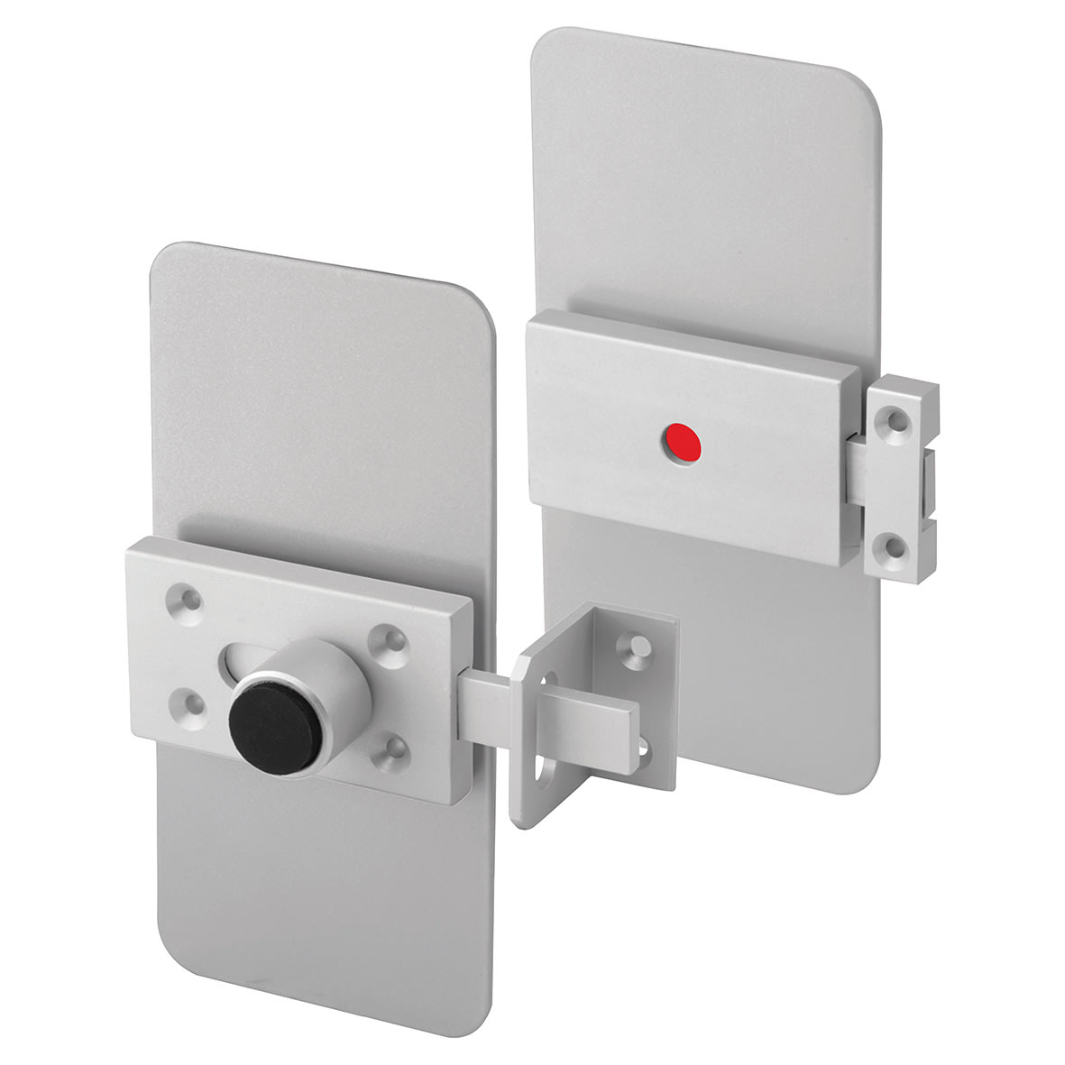 Repair / Replace Cubicle Indicator Bolt - 12-21mm Panels - Vertical - Satin Anodised Aluminium - view 2