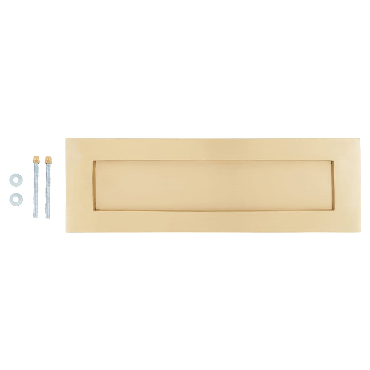 Letter Plate - 359 x 113mm - Satin Brass - view 3