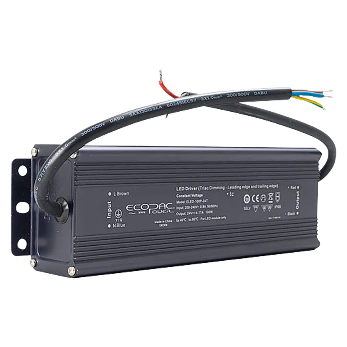 LED 24V 100W Constant Voltage Dimmable LED Triac Driver - - 200-240VAC - view 3