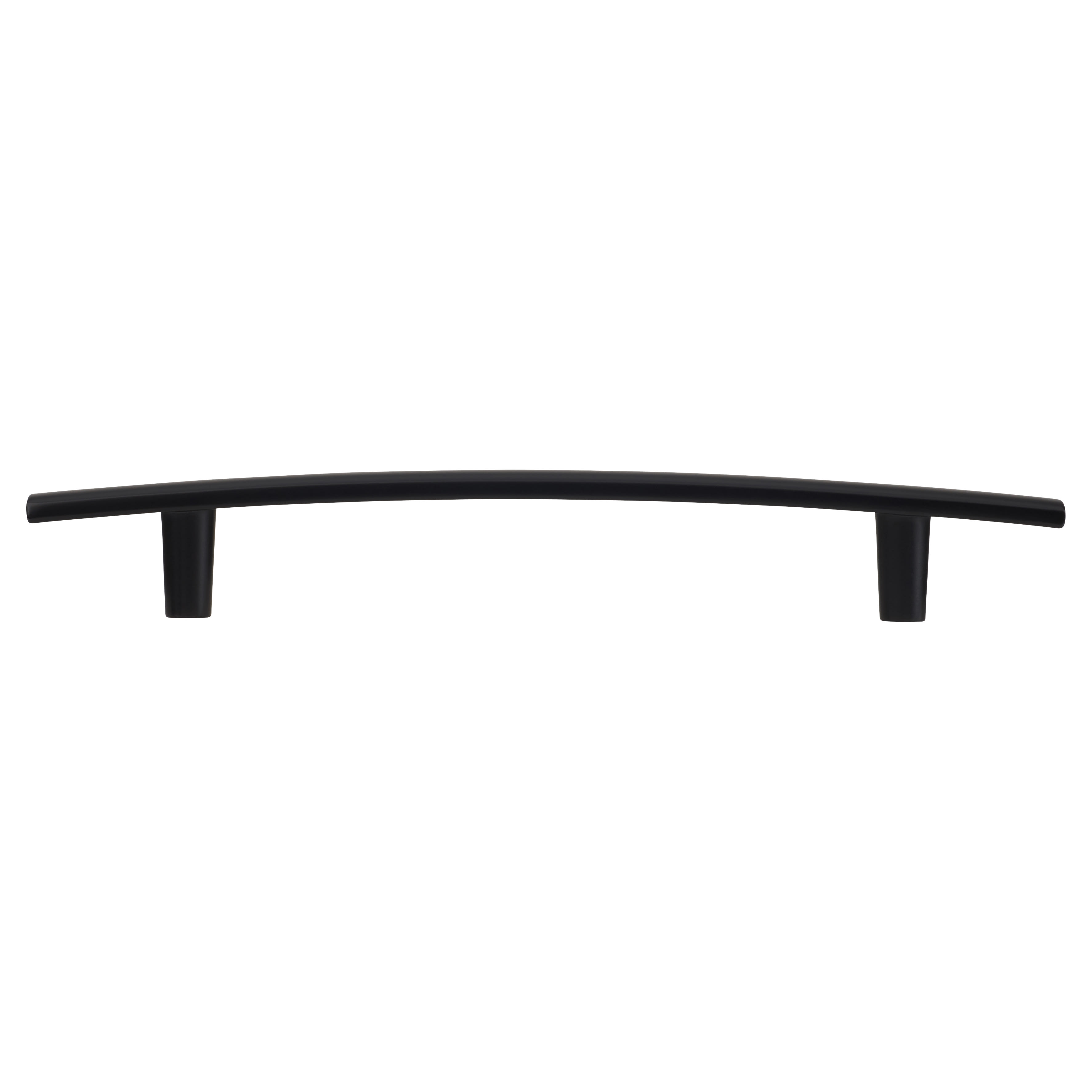 14mm Curved T-Bar Cabinet Pull Handle - 128mm Centres - Matt Black - view 3
