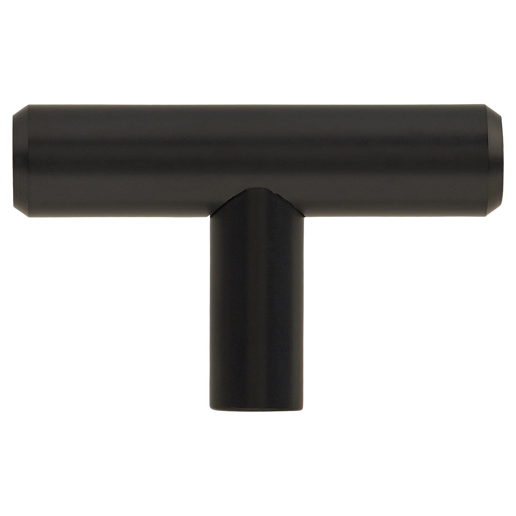 12mm T-Bar Cabinet Knob - 50 x 32mm - Matt Black - view 3