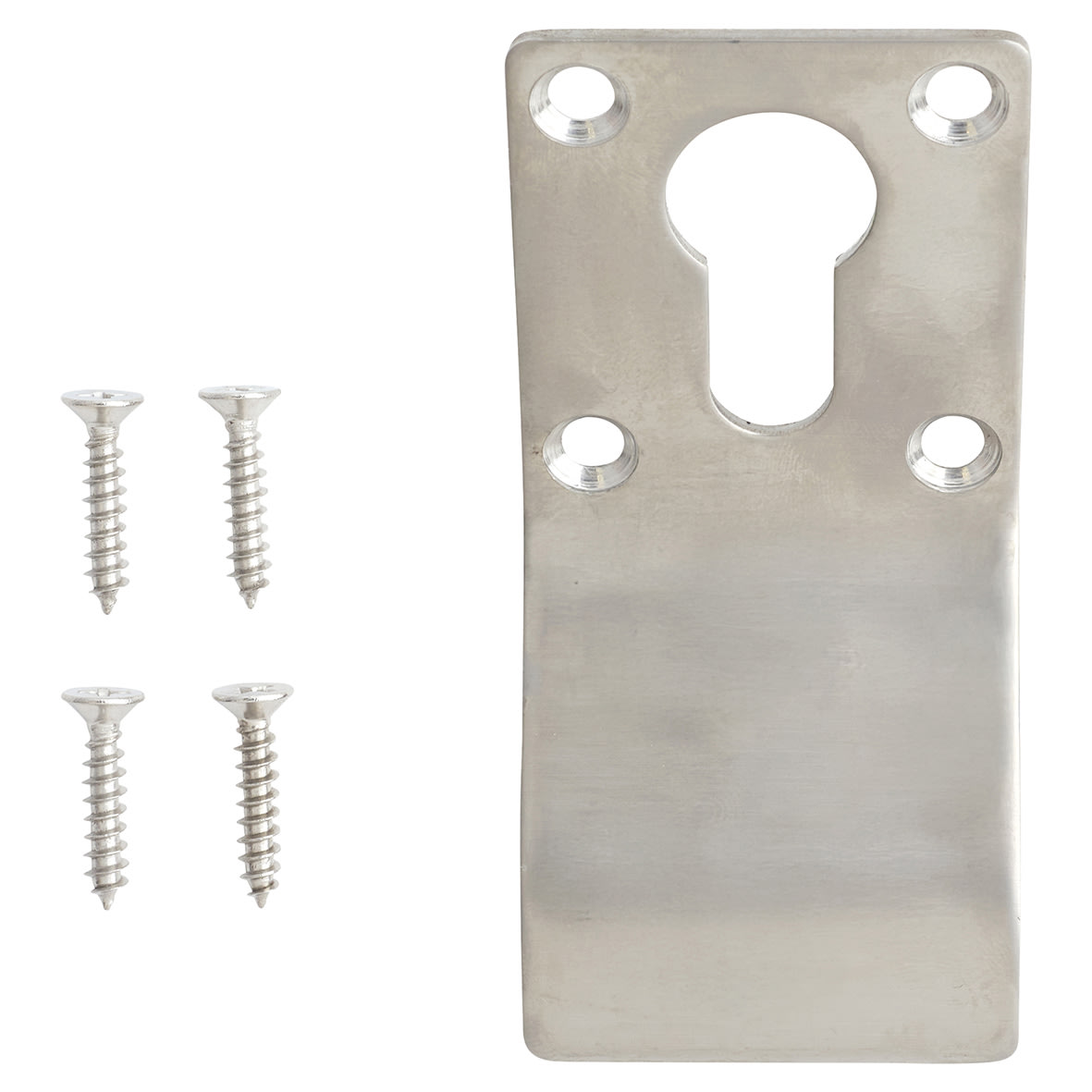Satin Stainless Steel Euro Cylinder Pull - 92 x 43mm - view 5