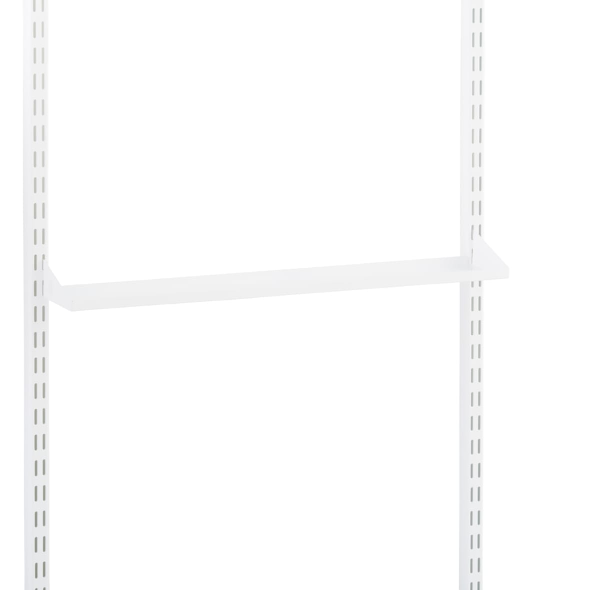 Top Track System - Angled Metal Shelf with Integrated Brackets - 598 x 267mm - Graphite - view 2
