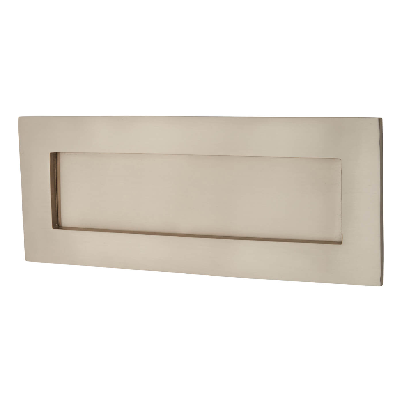Letter Plate - 254 x 102mm - Satin Nickel - view 2