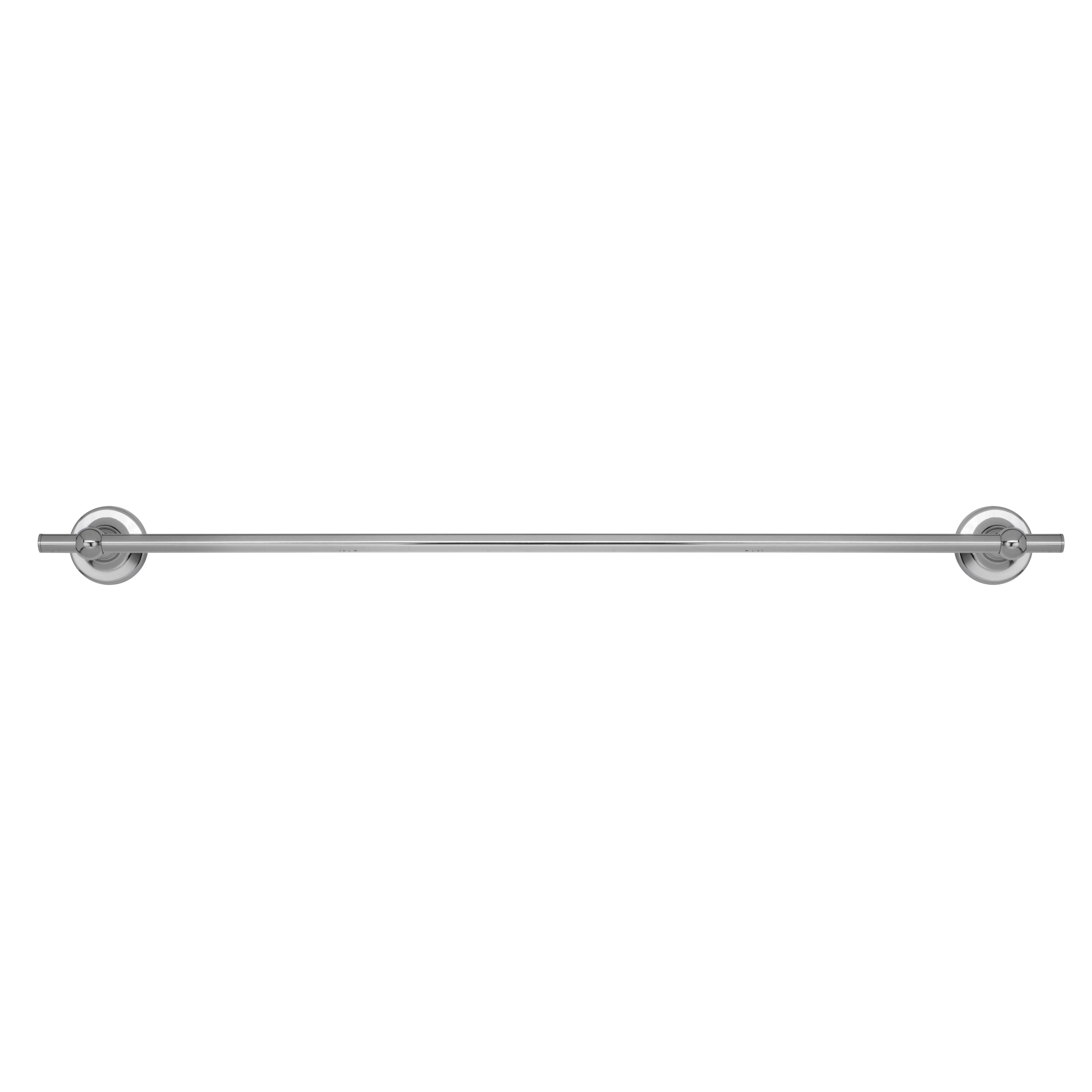 Romsey Round Towel Rail - 53 x 690 x 73mm - Polished Chrome - view 2