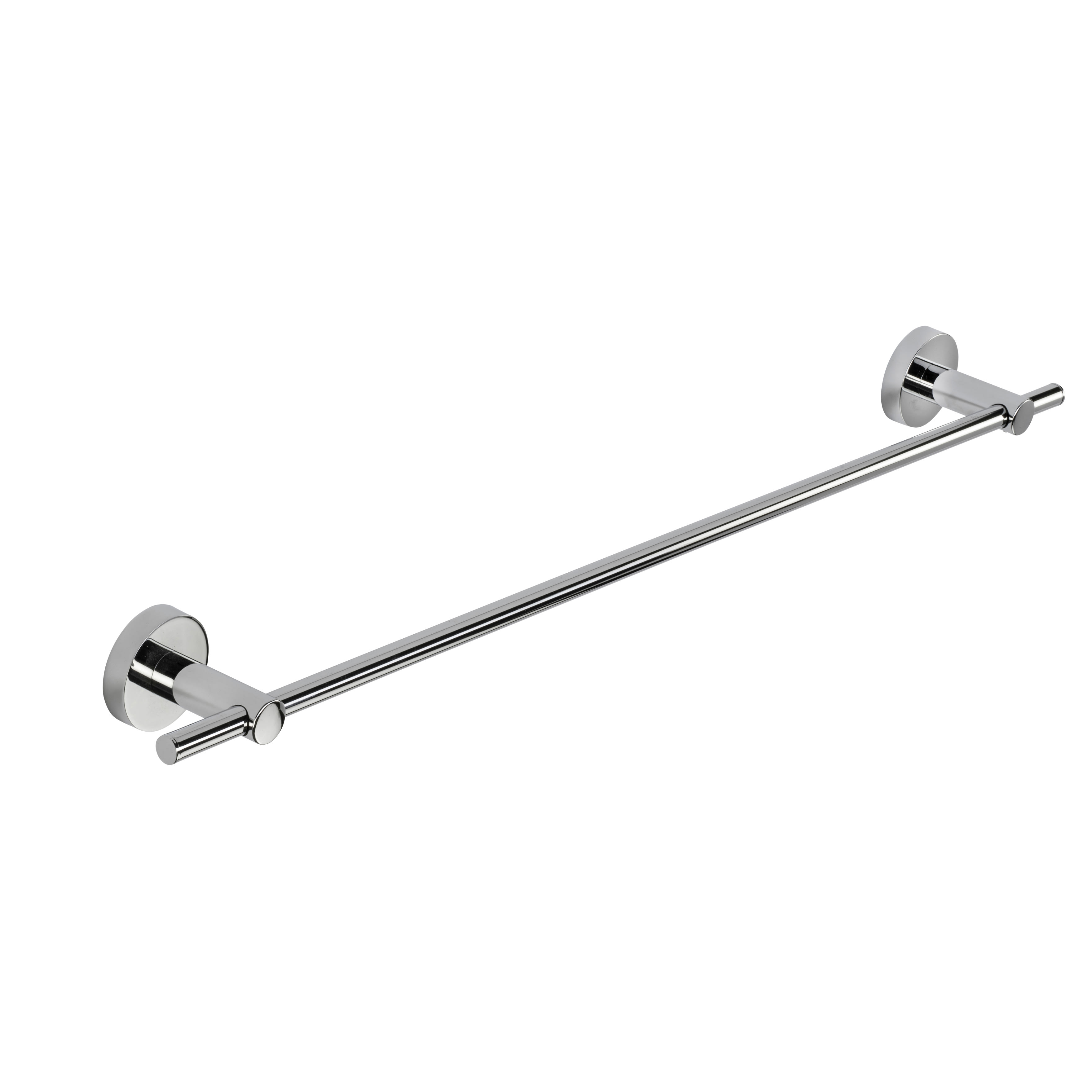 Romsey Round Towel Rail - 53 x 690 x 73mm - Polished Chrome - view 3