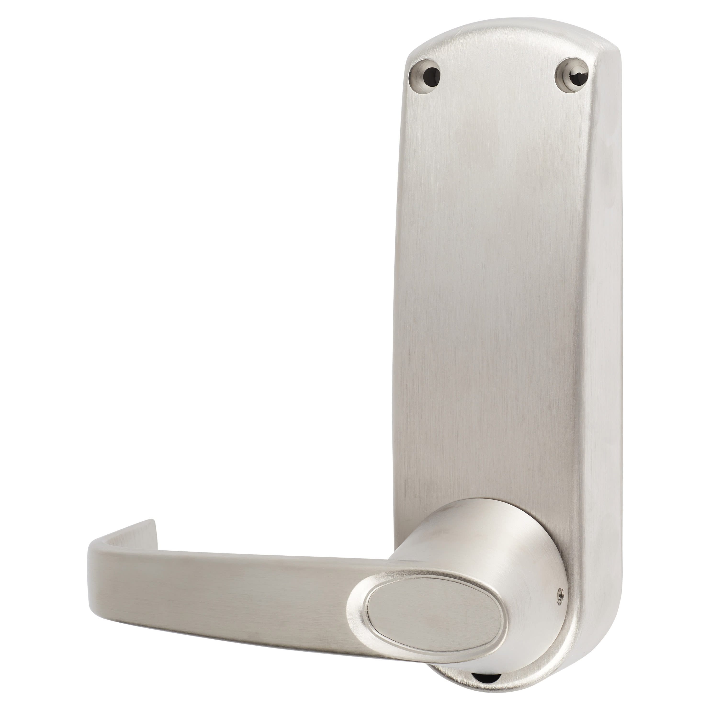 Push Button Code Lock and Mortice Lock with Key Override - Brushed Steel - view 4