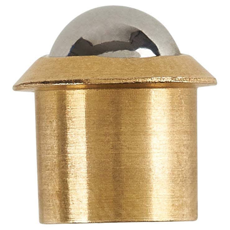 Bales Roller Ball Catch - 10 x 12 x 14mm - Polished Brass - Pack of 10 - view 3