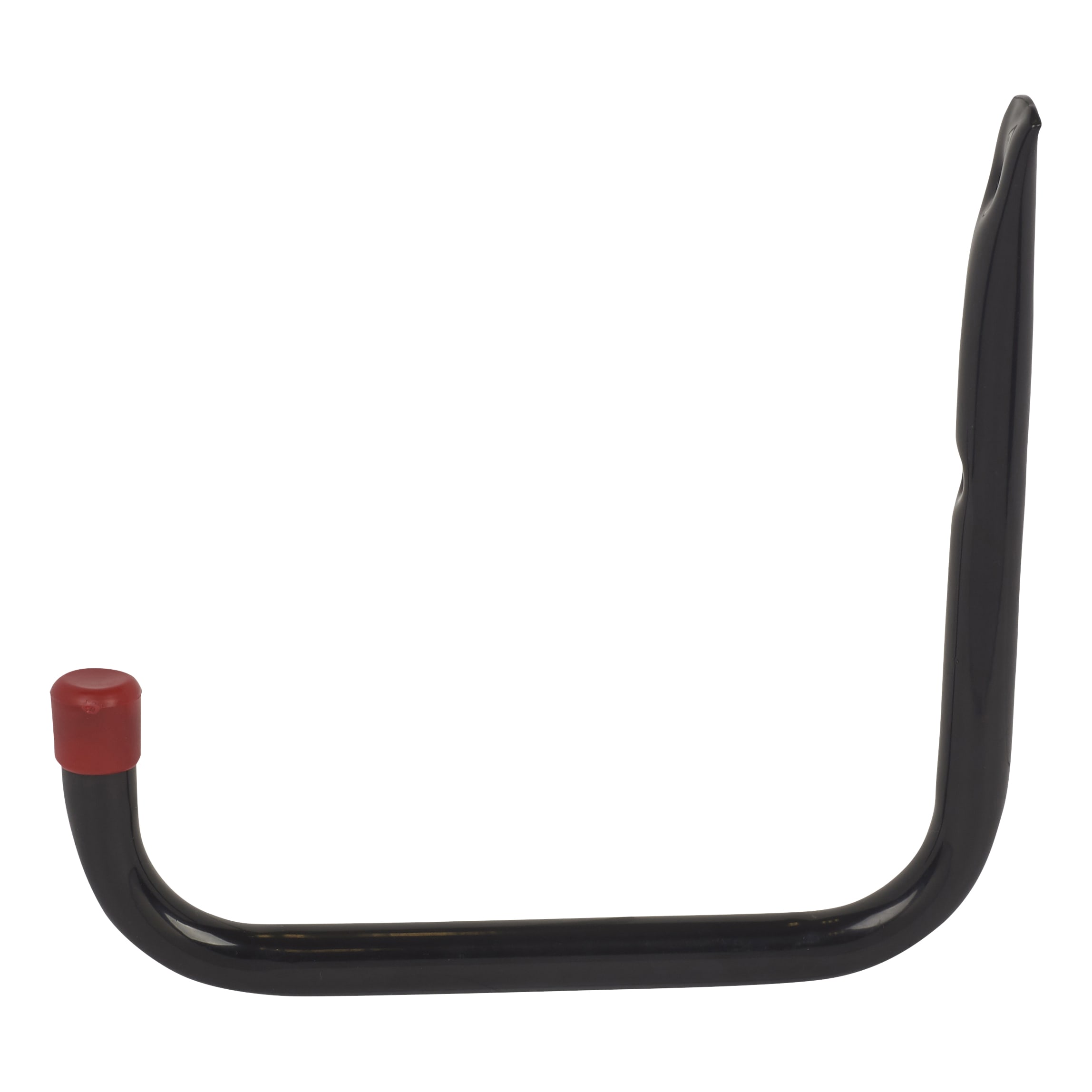 Tubular Garage and Shed Storage Hook with Red Vinyl Cap - 200mm Depth - Black & Red - view 3