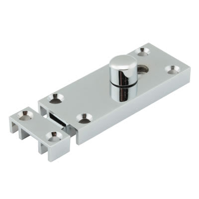 Polished Chrome Bathroom Slip Straight Barrel Bolt - 65 x 25mm - view 2