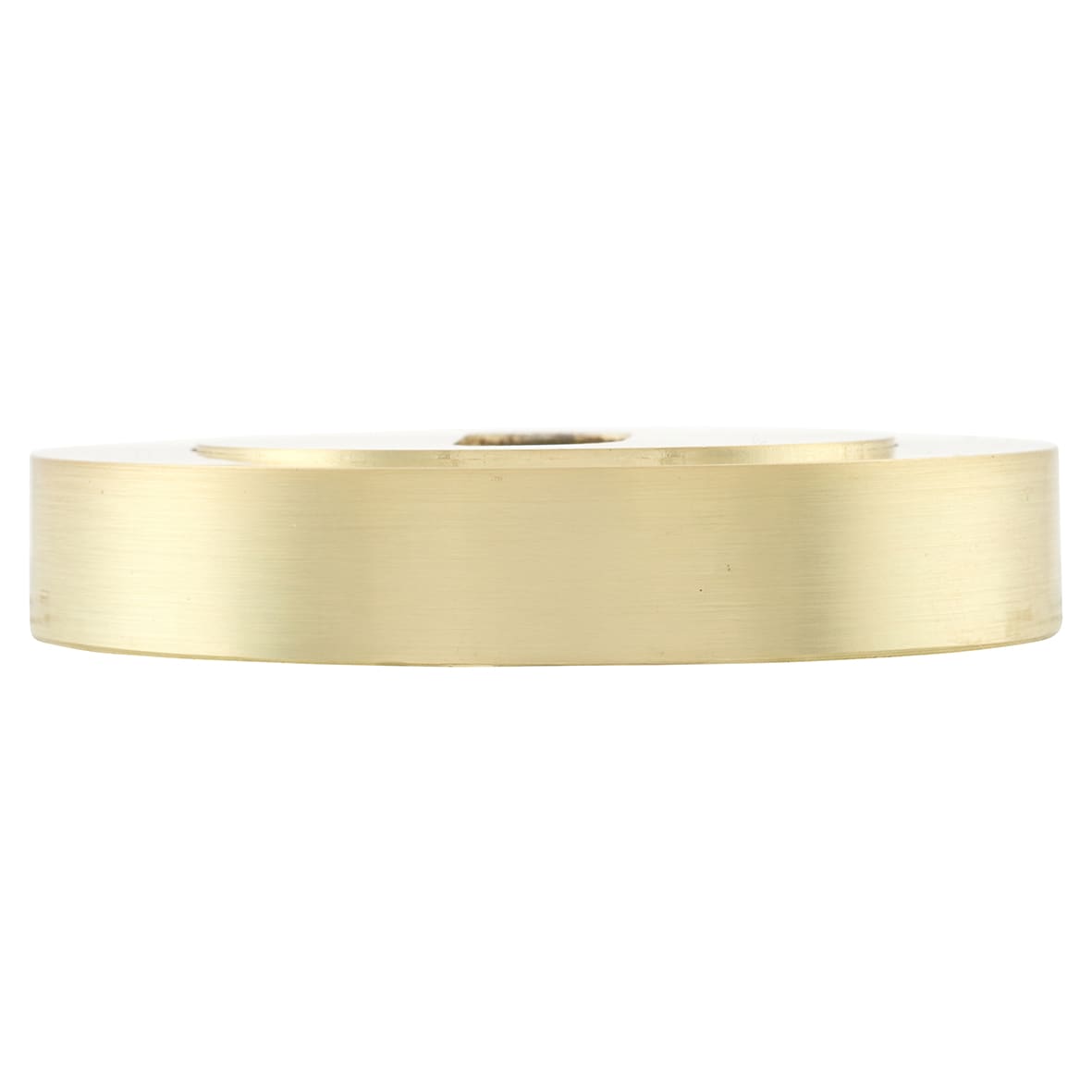 Escutcheon - 52mm Diameter - Keyhole - Satin Brass - view 5