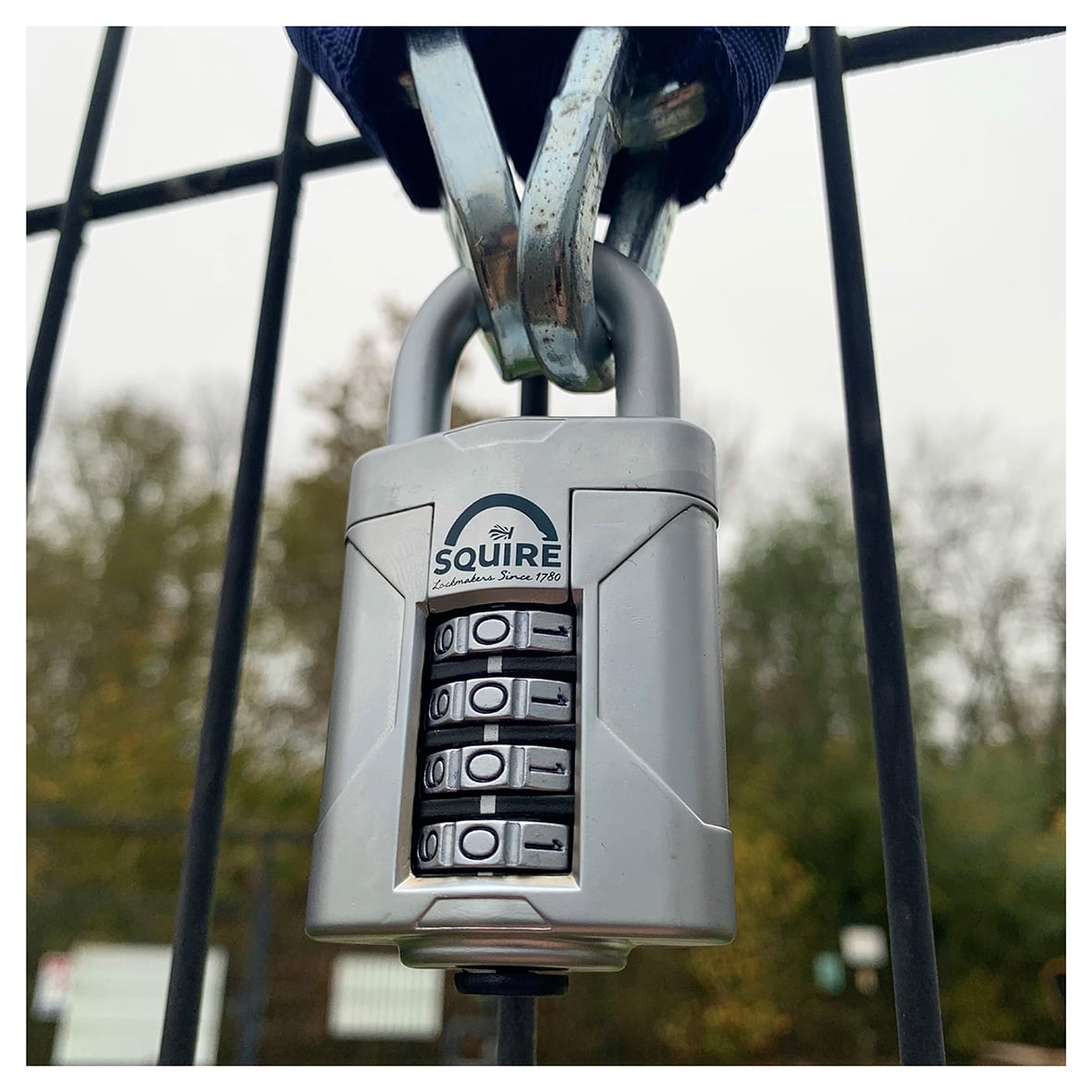 VULCAN COMBI 50 Combination Open Shackle Padlock - 50mm Body - 26 x 22.6mm Shackle - Blue - view 7