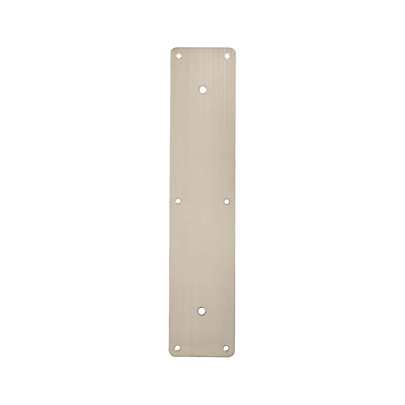 Stainless Steel Plain Finger Plate with Drilled Centres - 350 x 75 x 1.5mm - Satin - view 2