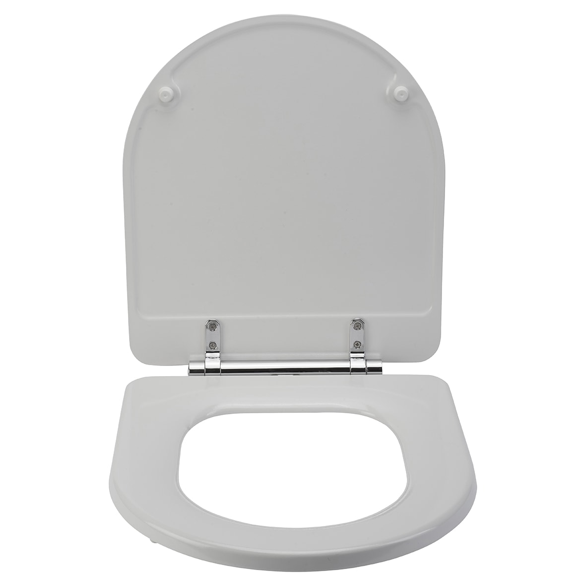 Garda Flexi-Fix Soft Close Wooden Toilet Seat - White - view 2
