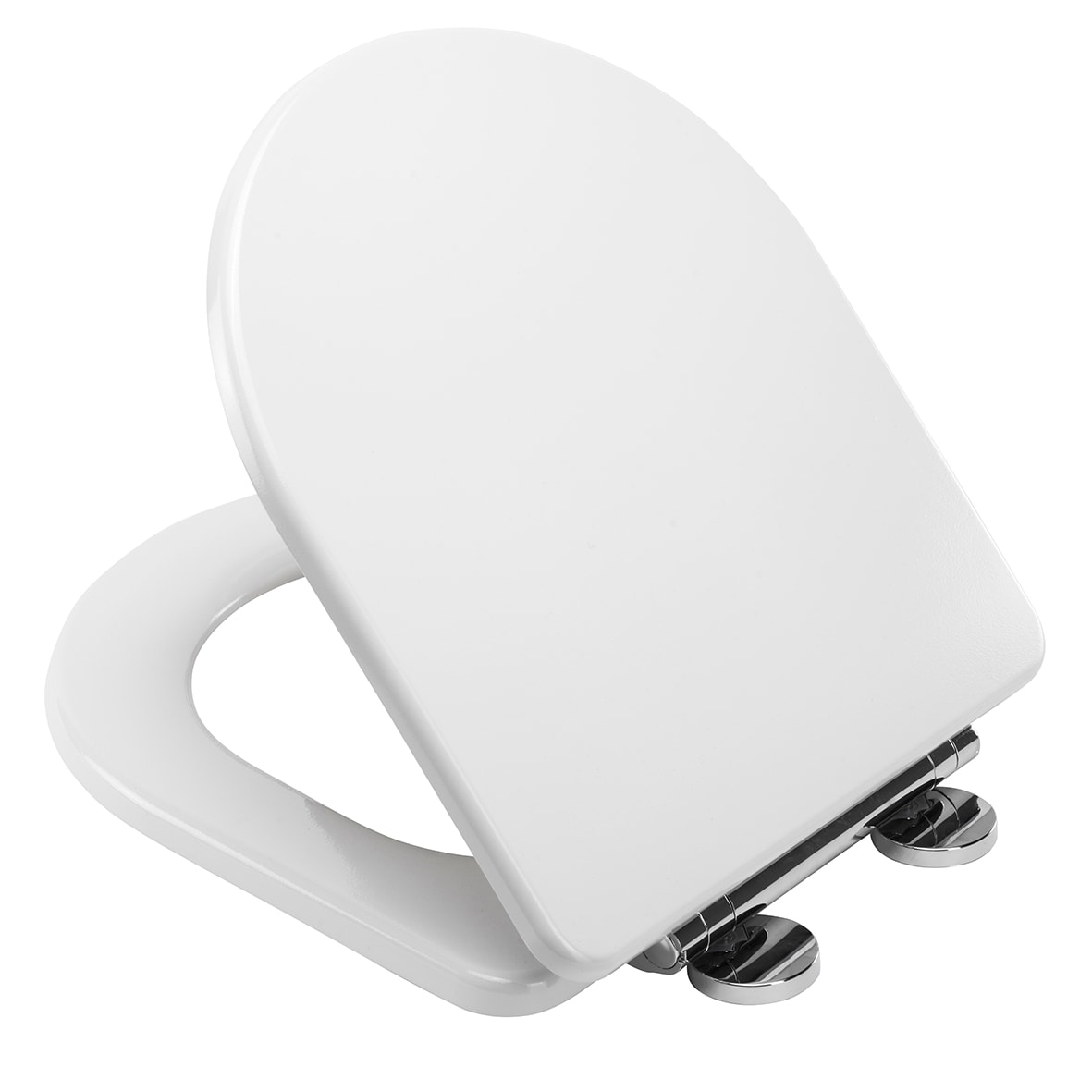 Garda Flexi-Fix Soft Close Wooden Toilet Seat - White - view 3