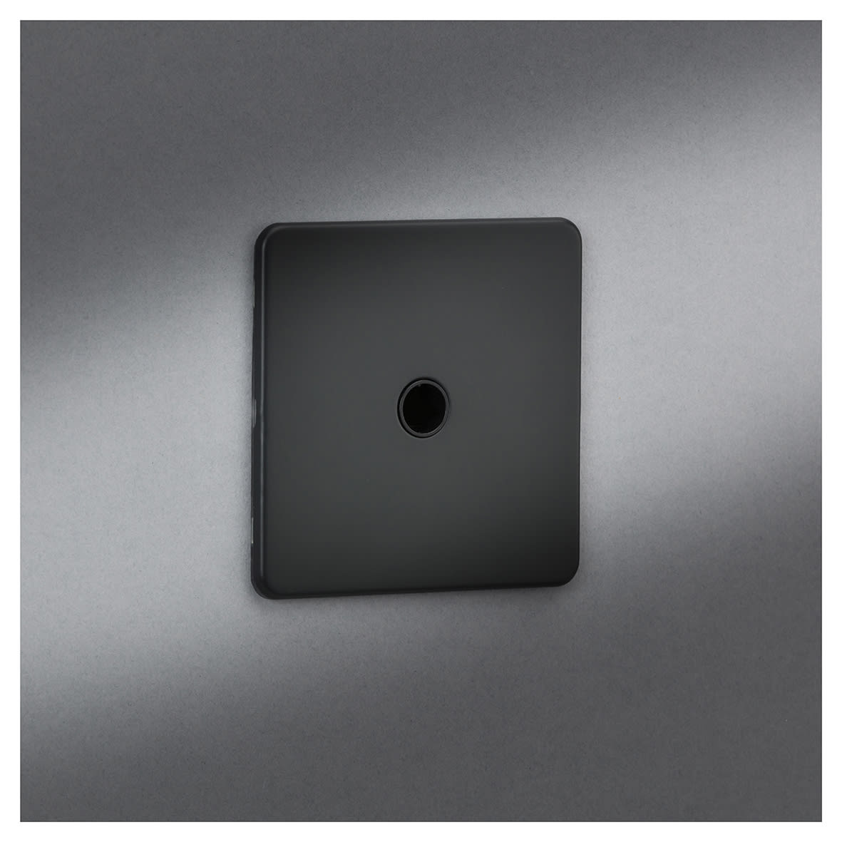 20A Screwless Flat Plate Flex Outlet Plate - Anthracite - view 5